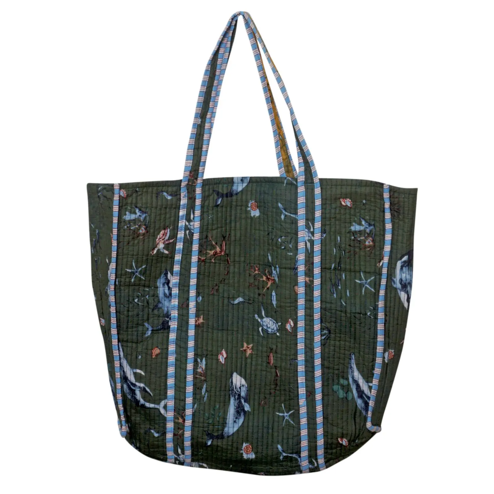 Artisan Block Print Cotton Tote Bag