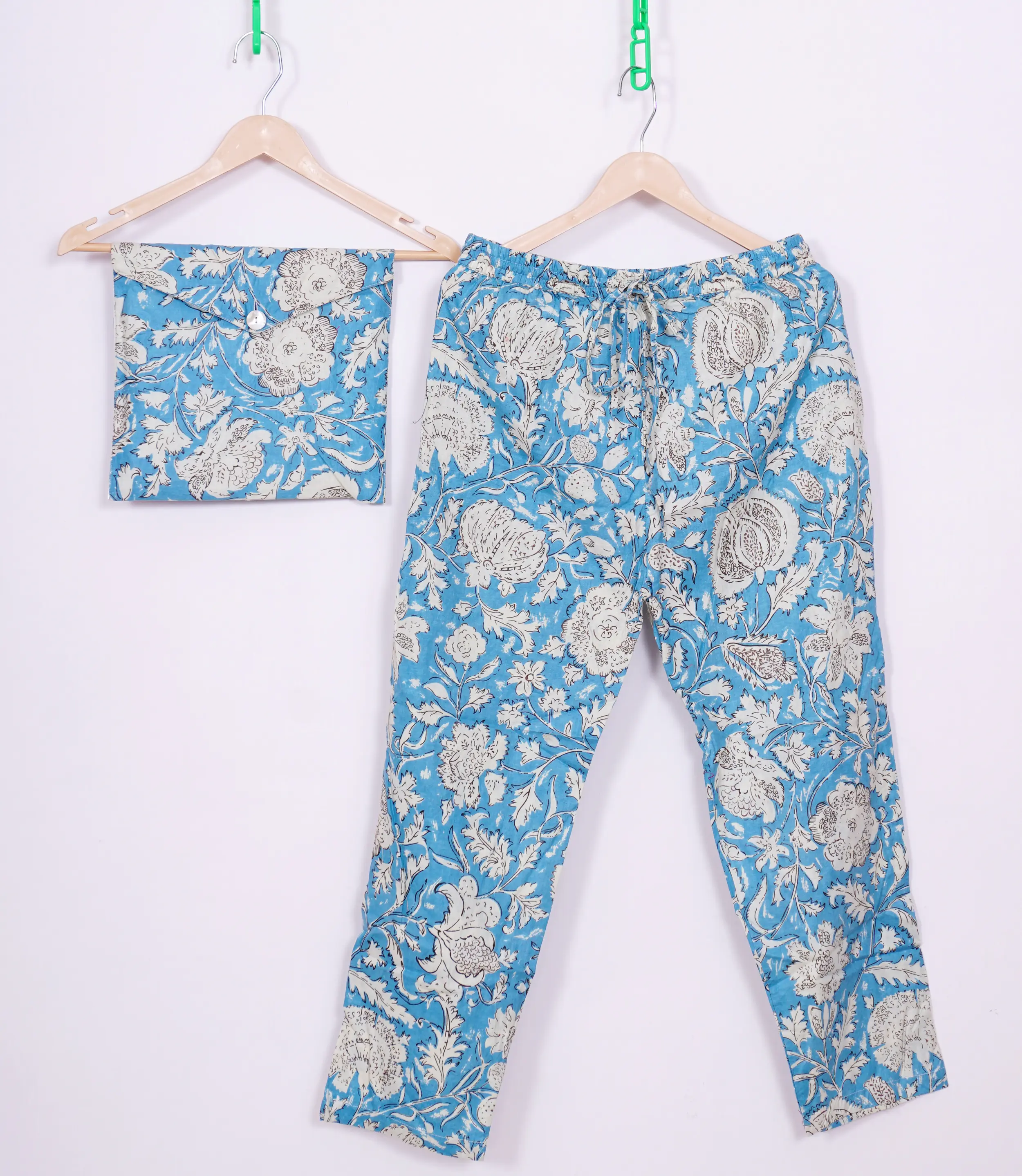 Comfortable V-neck cotton night suit for sleeping and lounging