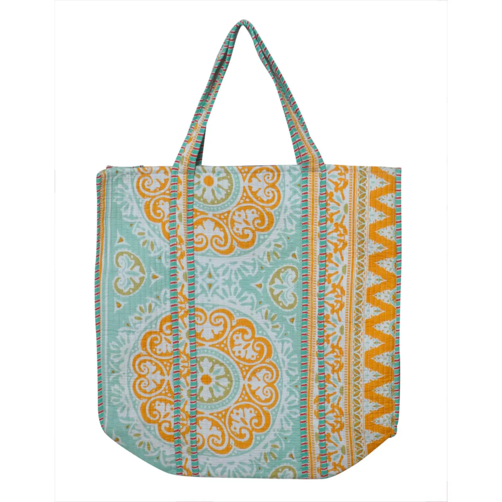 Handmade Indian Cotton Grocery Bag