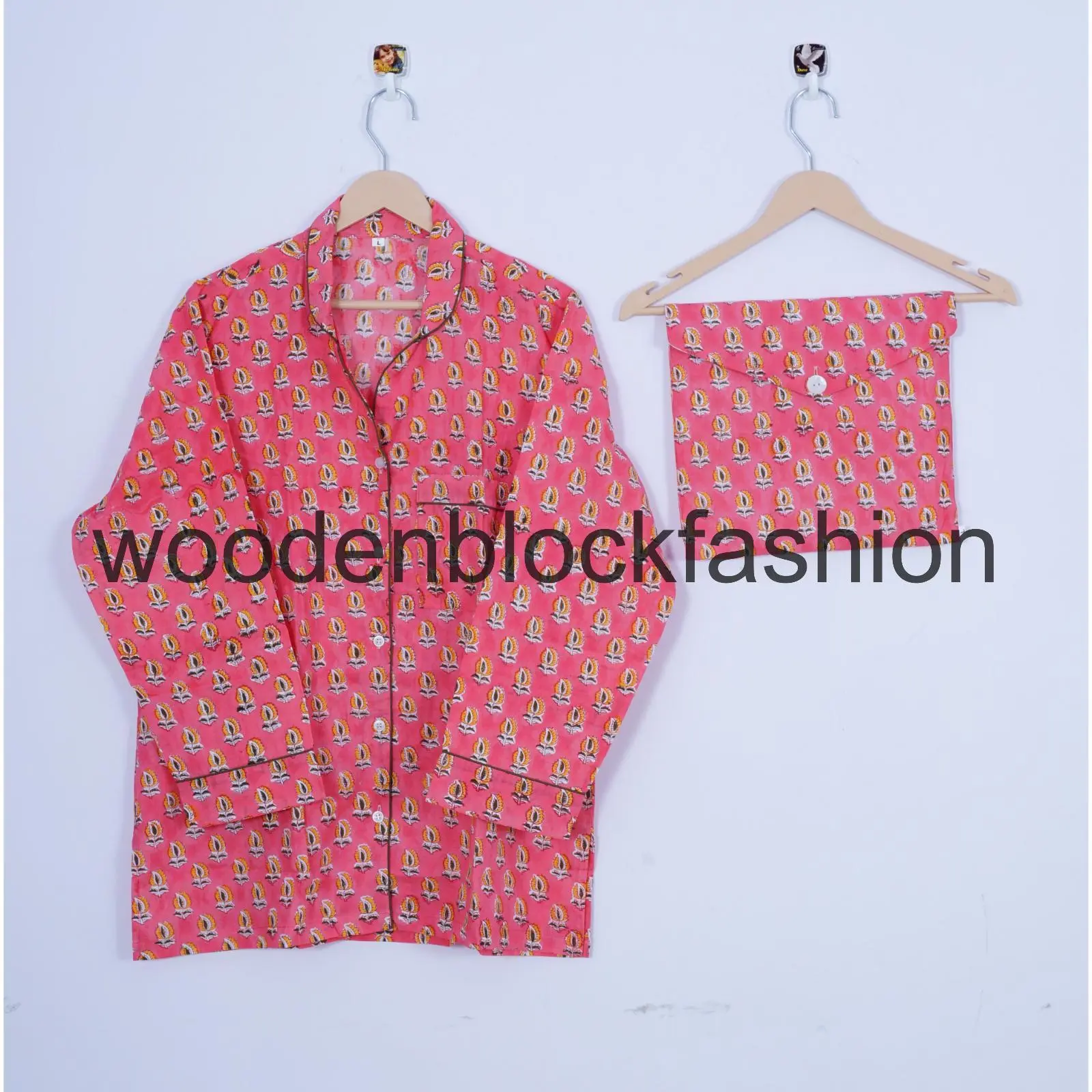 Indian Cotton Pajama Set, Women Payjama Suit