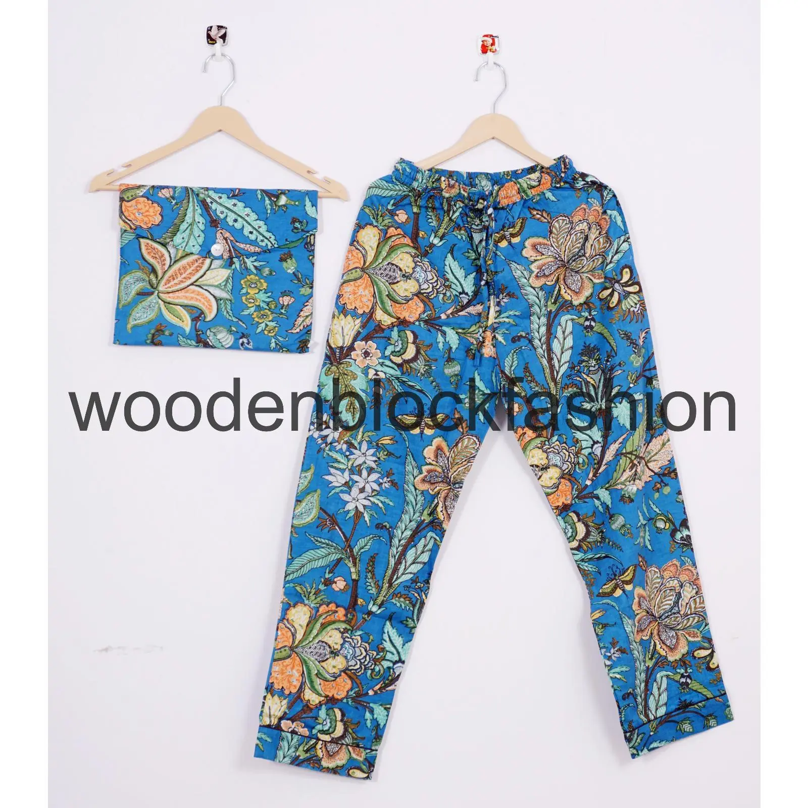 Handmade  Cotton Pajama Suit, Women’s Nightwear Pj's