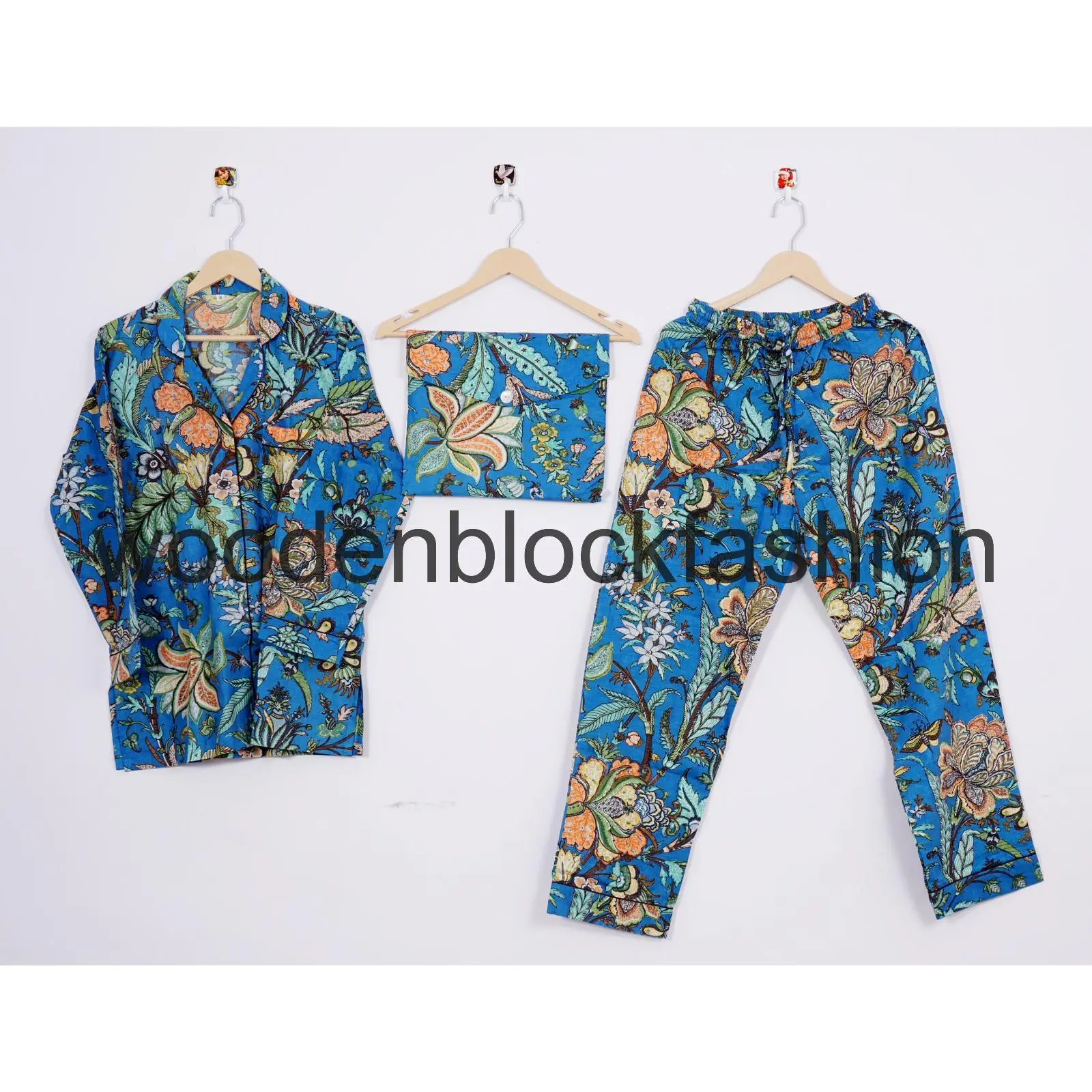 Handmade  Cotton Pajama Suit, Women’s Nightwear Pj's