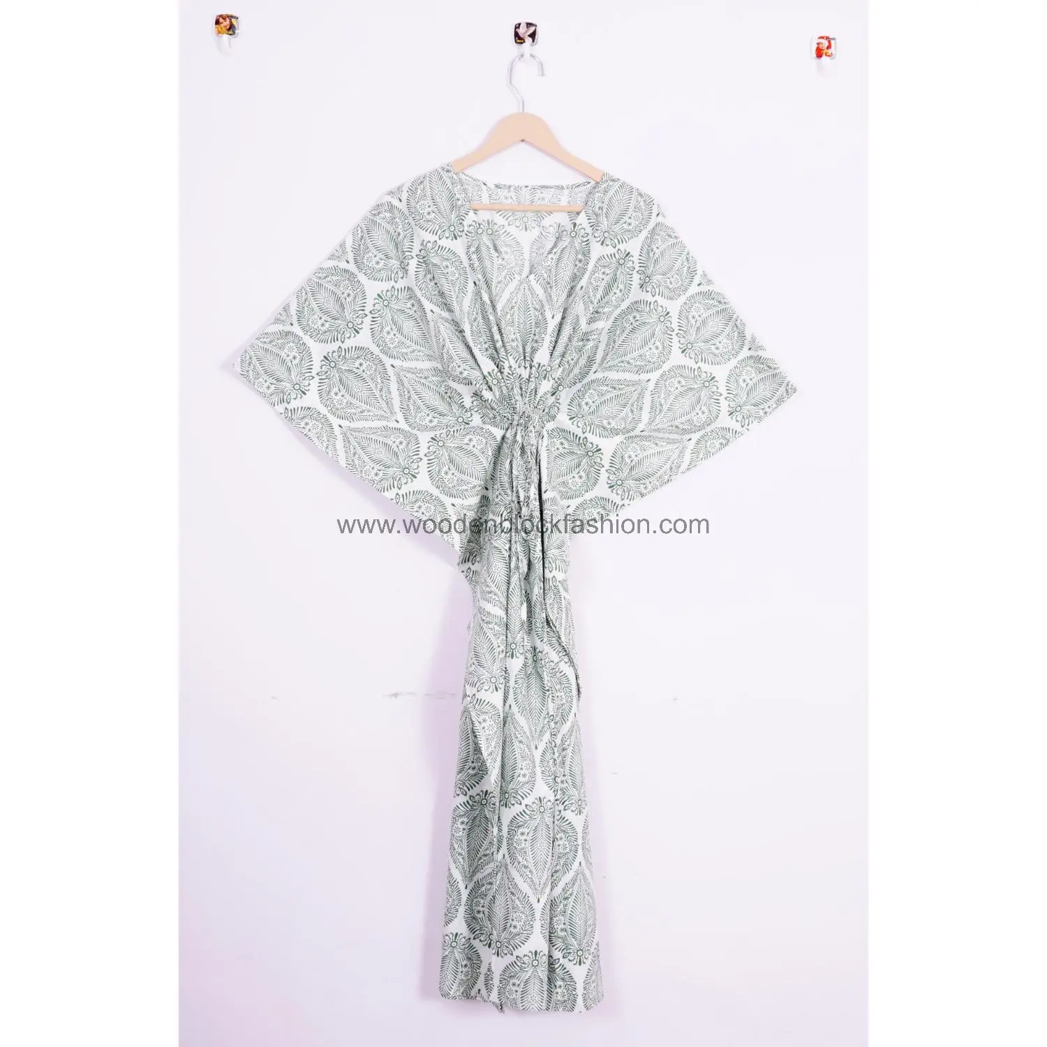 Vintage Indian Cotton Kaftan Robe for Women