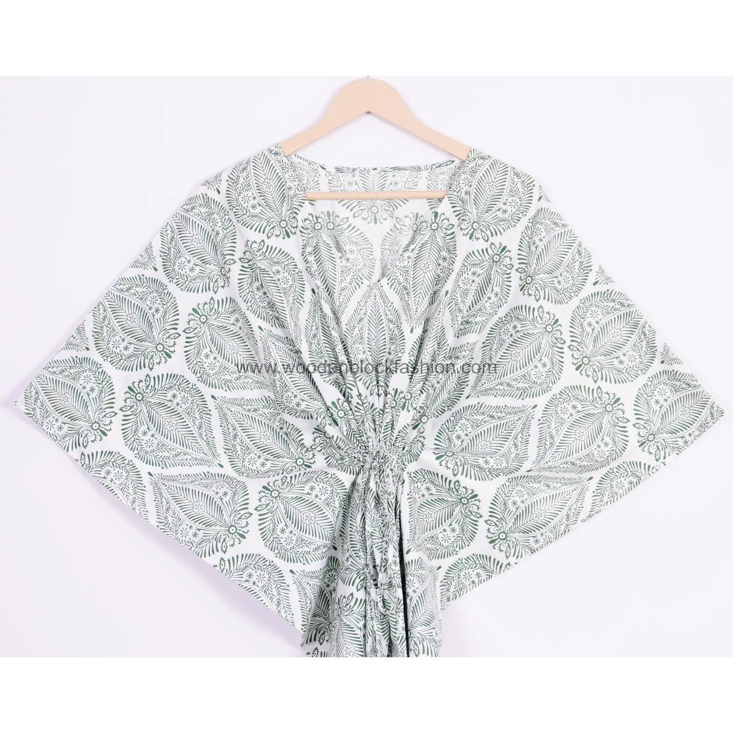 Vintage Indian Cotton Kaftan Robe for Women