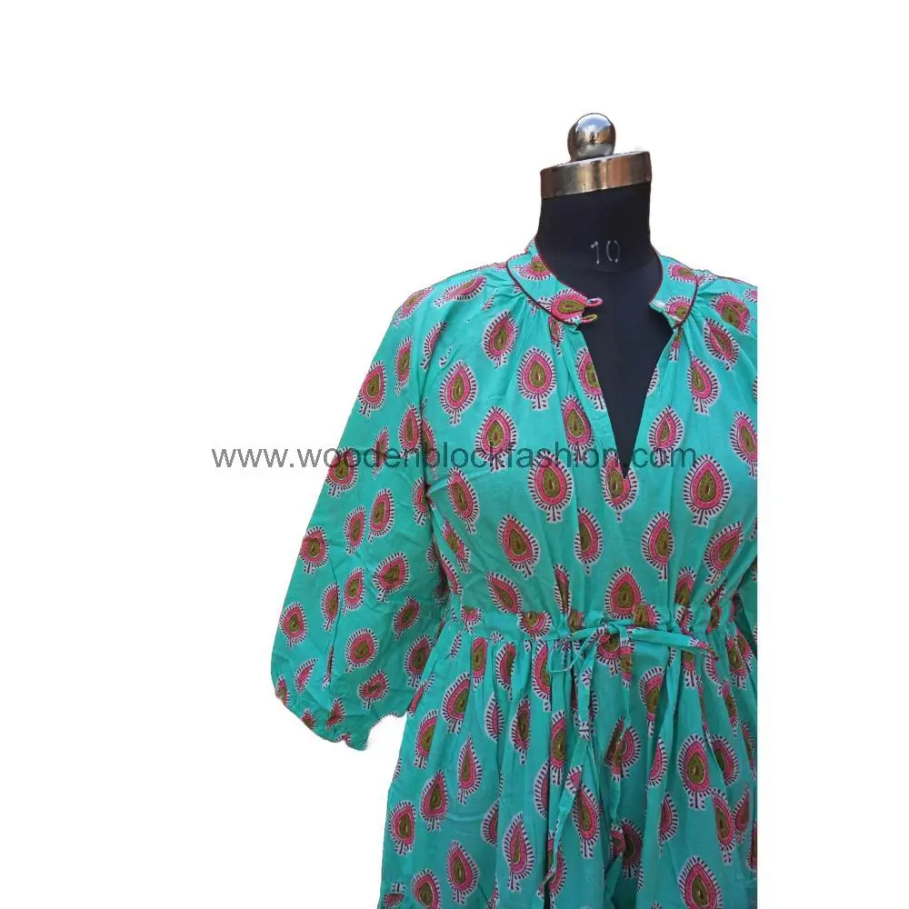 Everyday Wear Cotton Block Print Dress