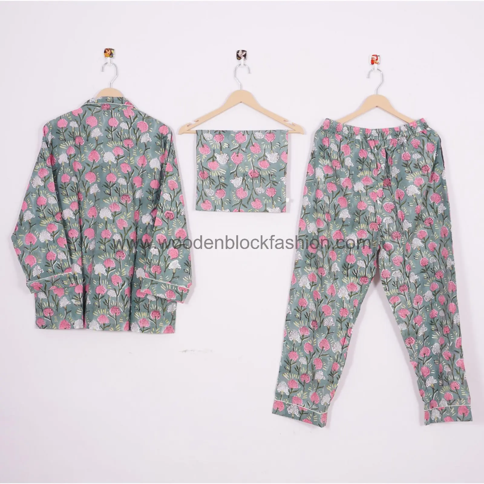 Indian Cotton Pajama Set, Women Payjama Suit