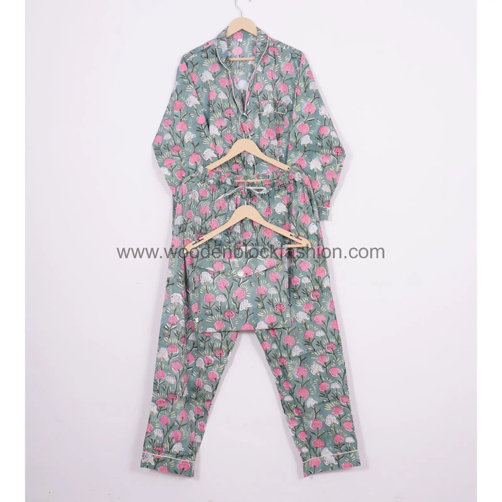 Indian Cotton Pajama Set, Women Payjama Suit