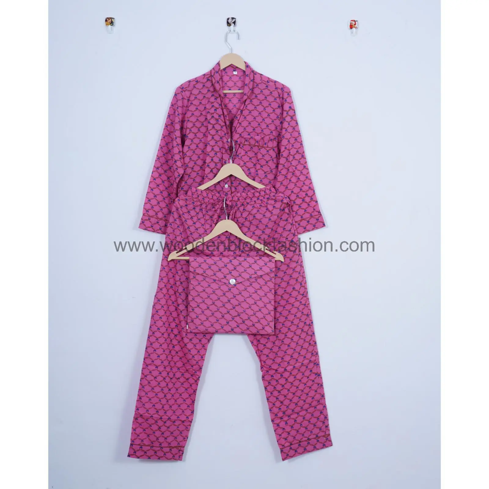 Indian Cotton Pajama Suit, Women 100% Pure Cotton Payjama Set