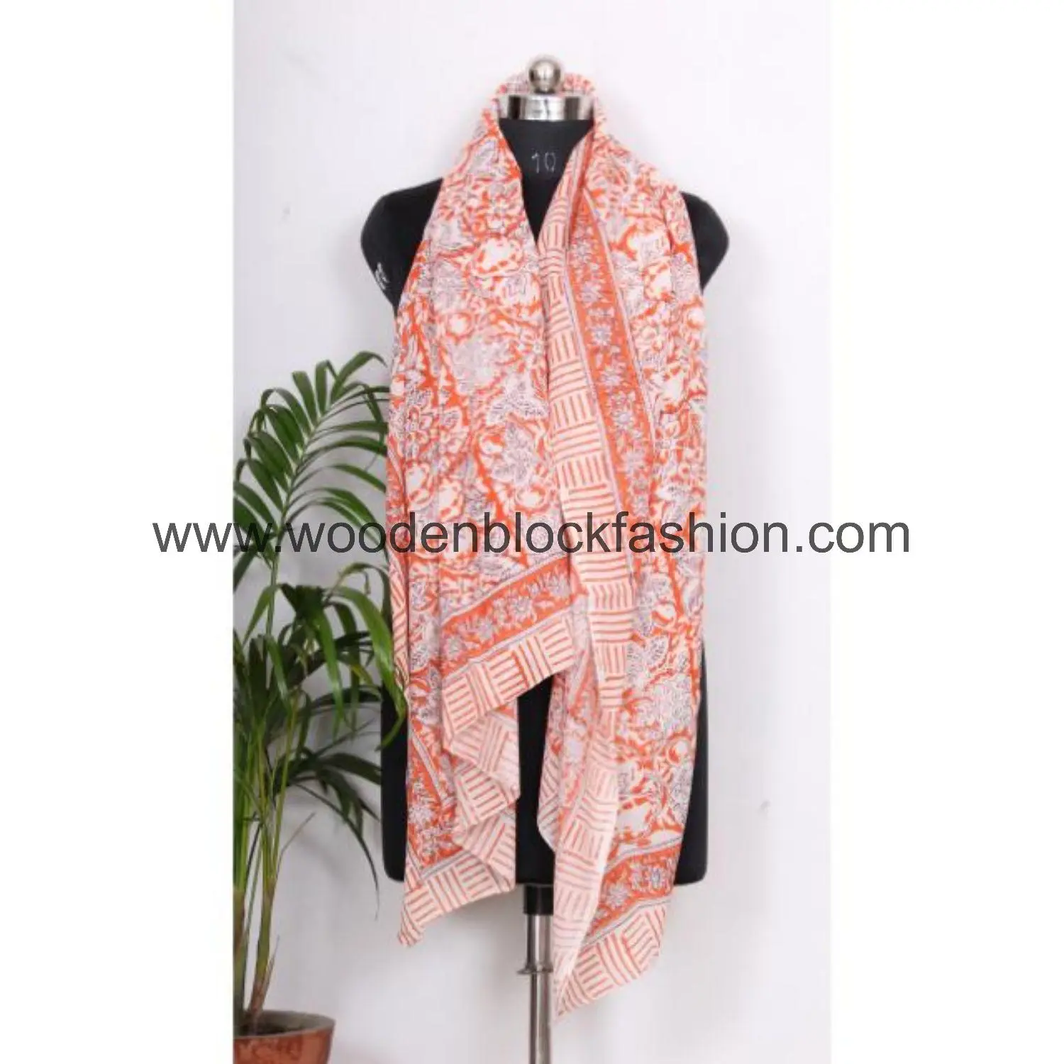 Hand Block Printed Cotton Swimwear Sarong
