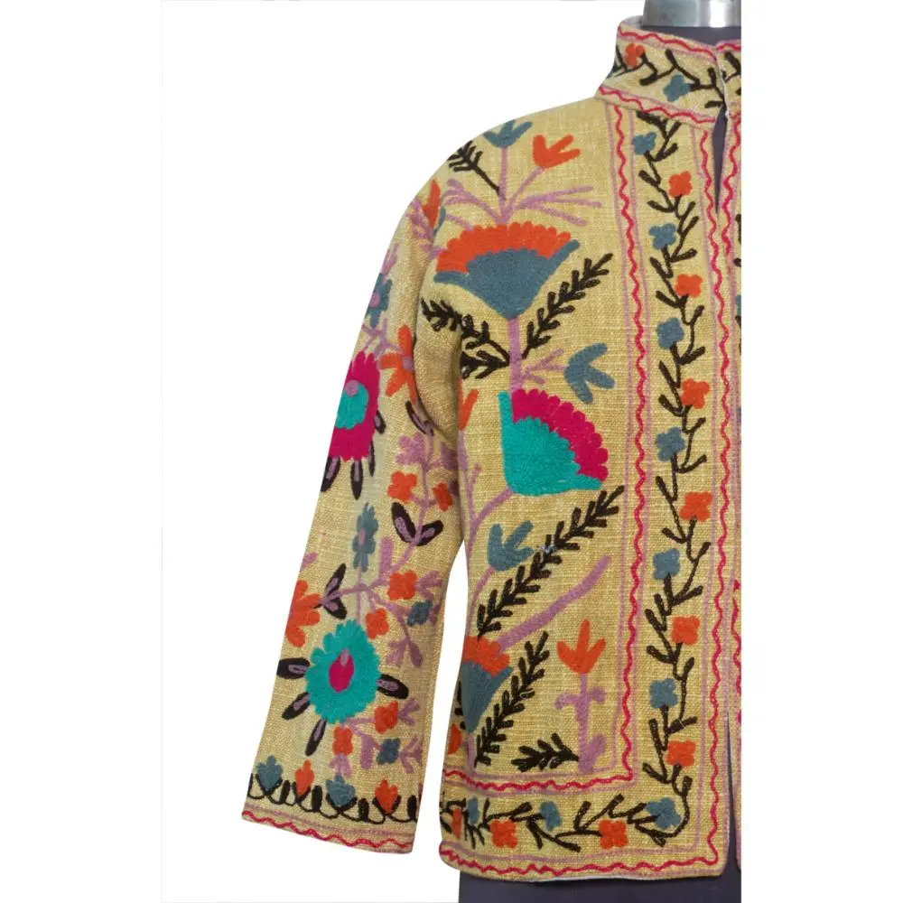 Suzani Embroidery Jacket , Cotton jacket ,