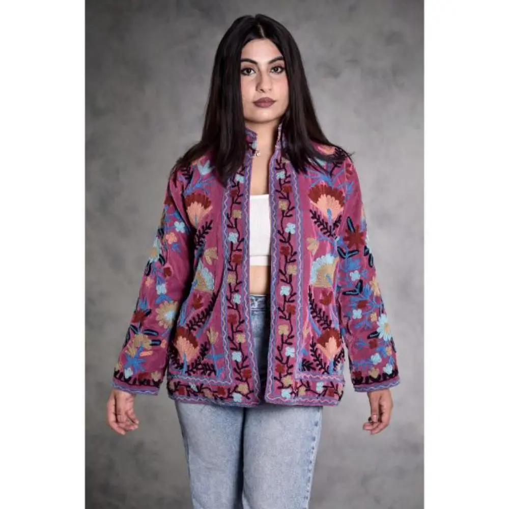 Velvet Suzani Hand Embroidery Jacket