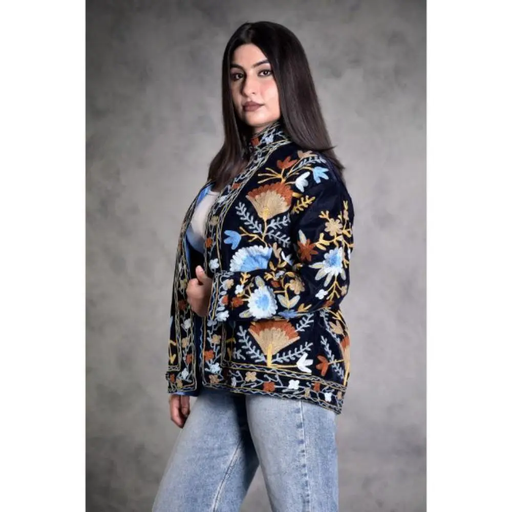 Velvet Suzani Hand Embroidery Jacket