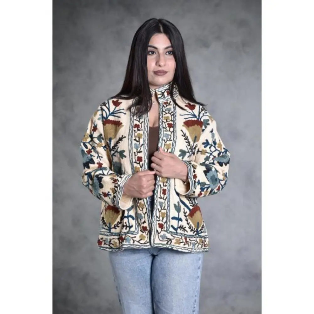 Velvet Suzani Hand Embroidery Jacket