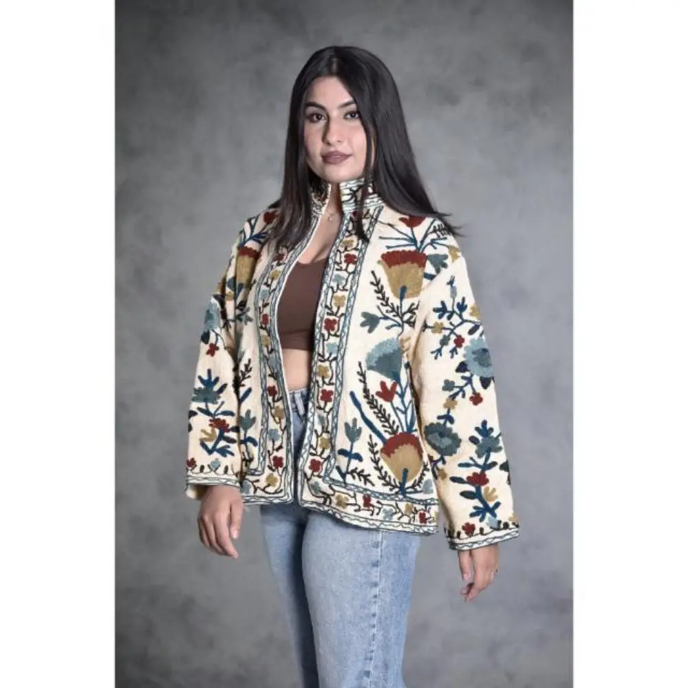 Velvet Suzani Hand Embroidery Jacket