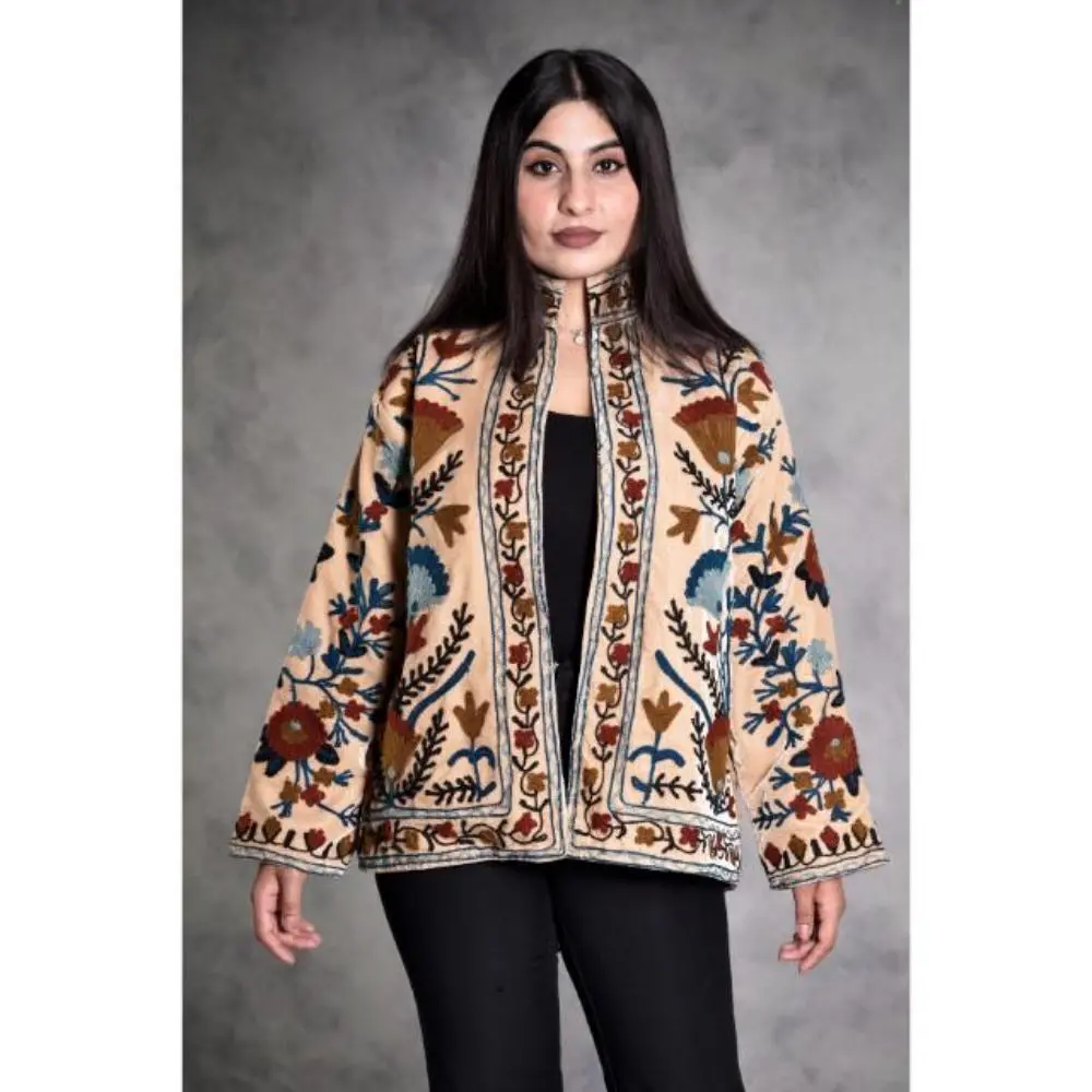 Velvet Suzani Hand Embroidery Jacket