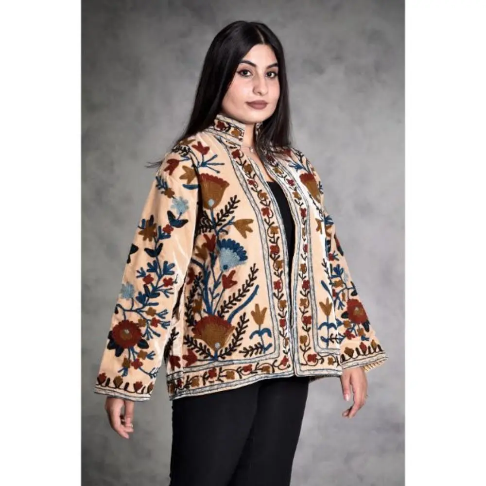 Velvet Suzani Hand Embroidery Jacket