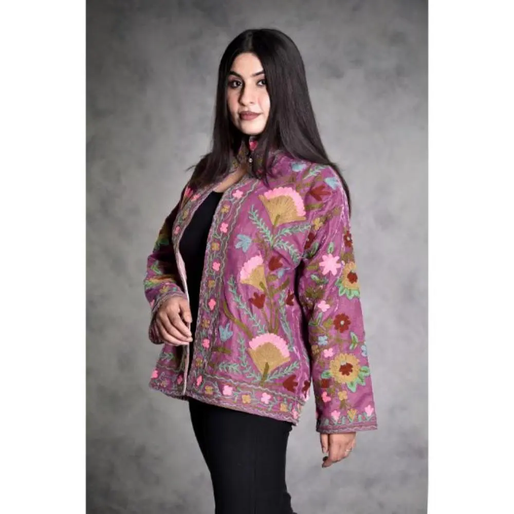 Velvet Suzani Hand Embroidery Jacket