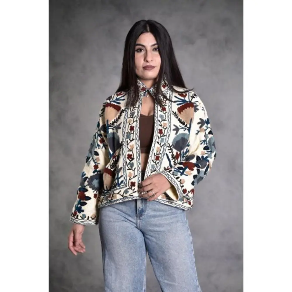 TNT Cotton Suzani Hand Embroidered Jacket