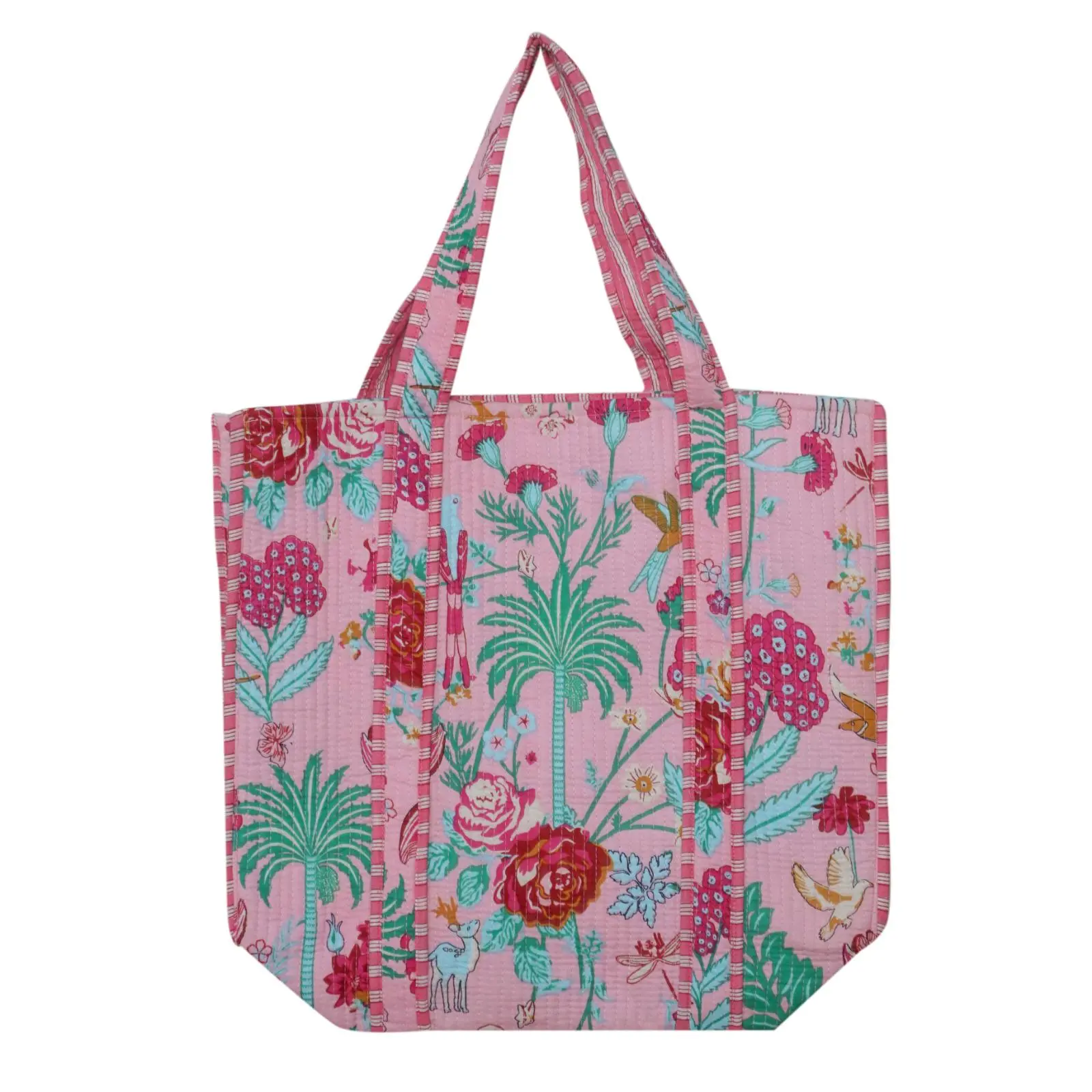 cotton quilt tote bag