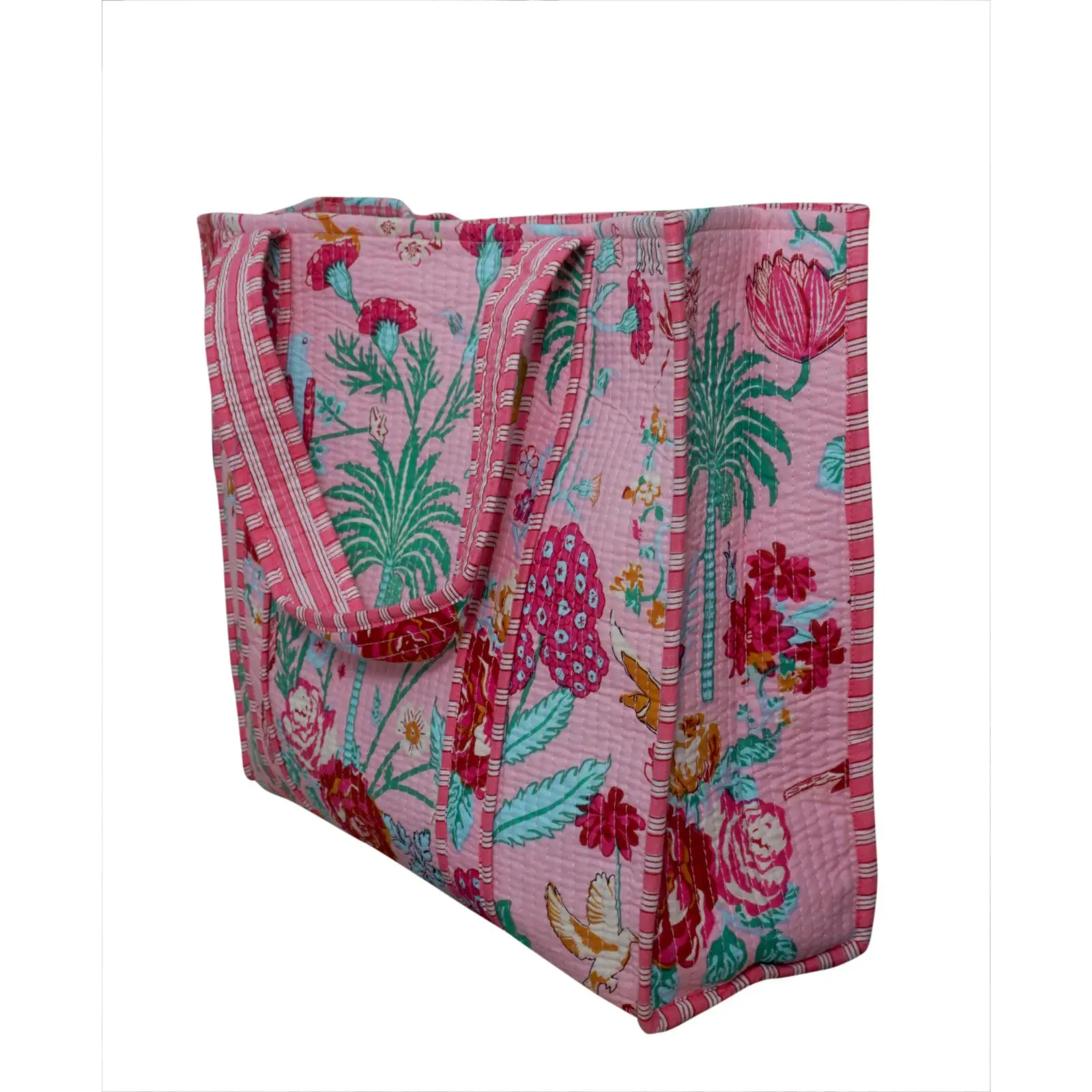 cotton quilt tote bag