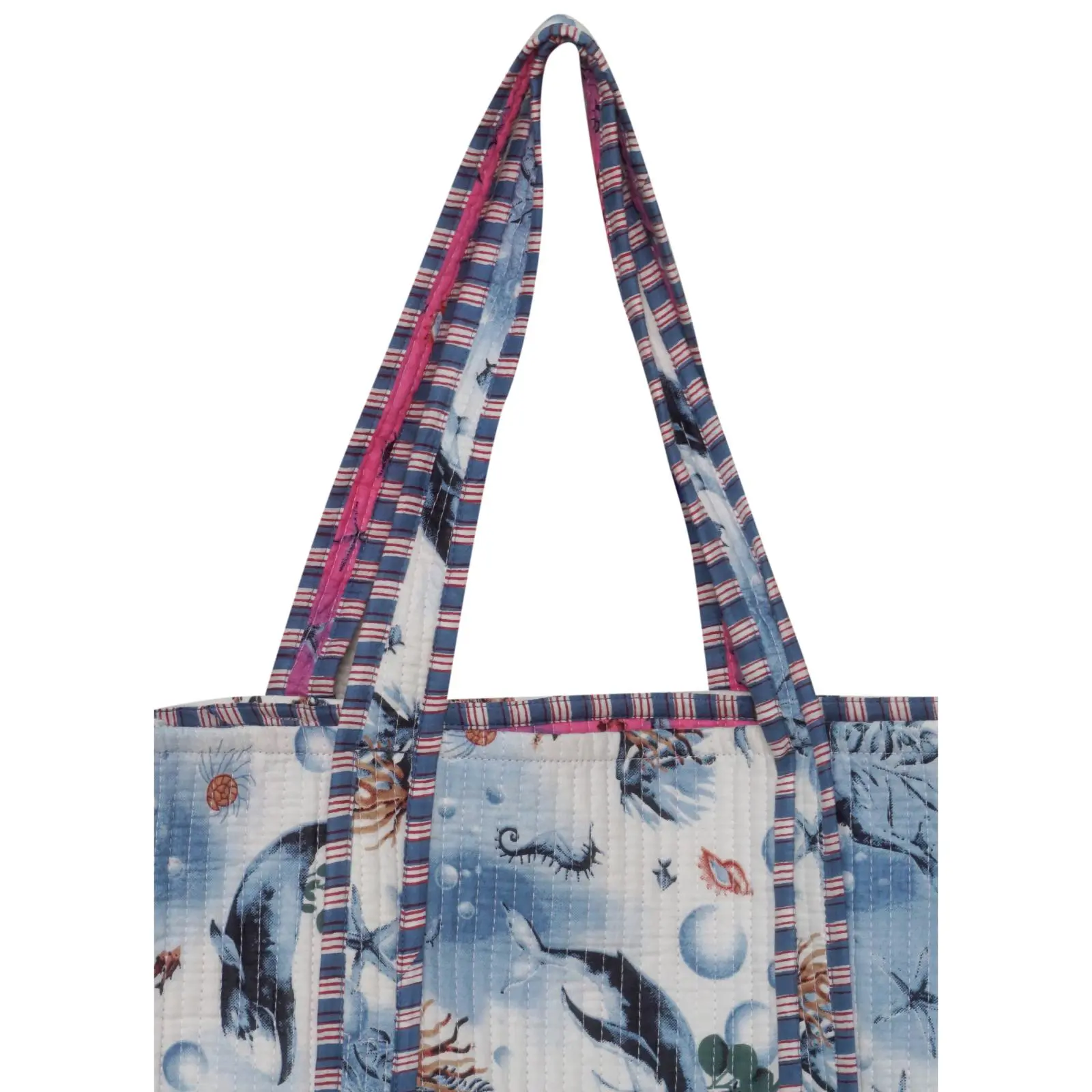 cotton quilt tote bag