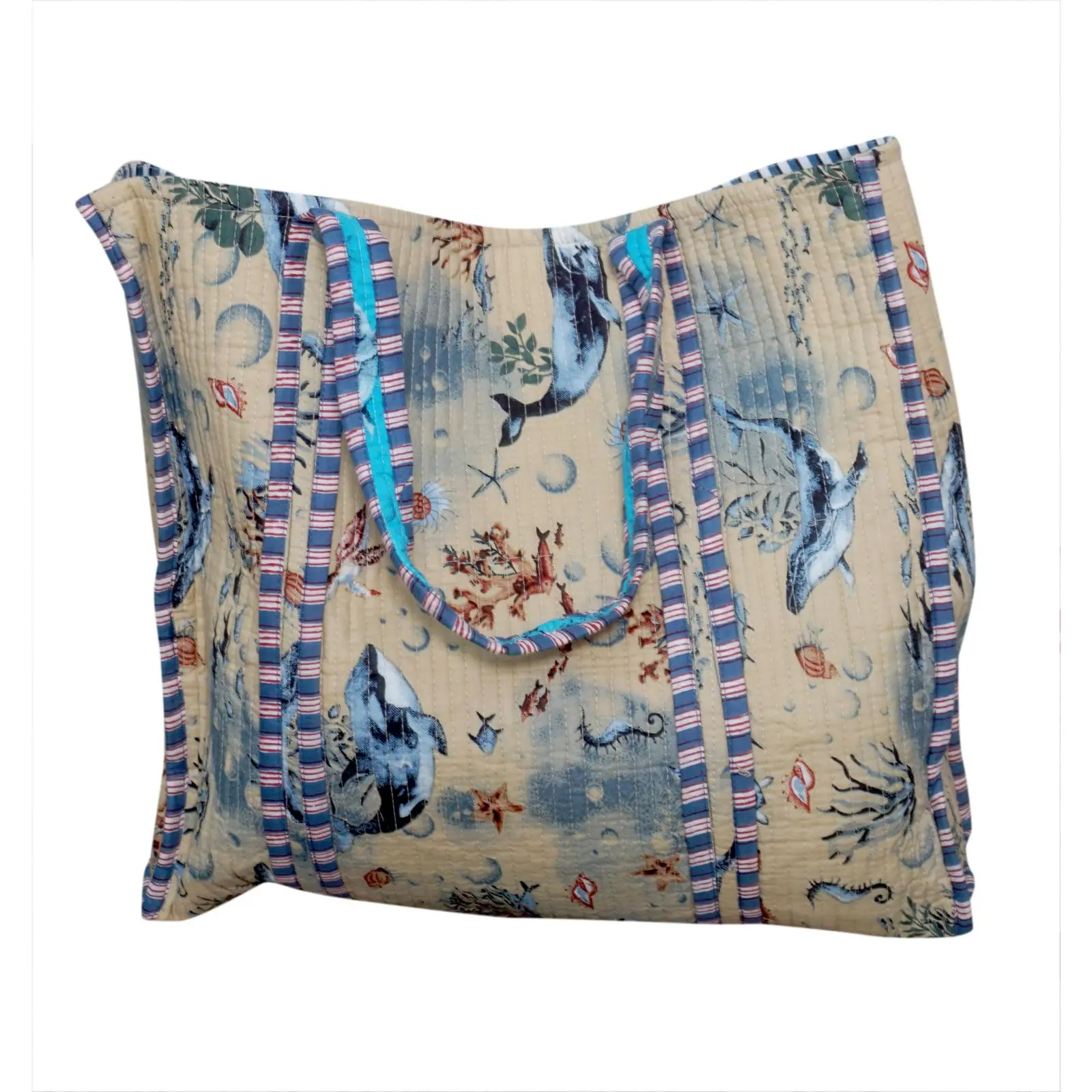 cotton quilt tote bag