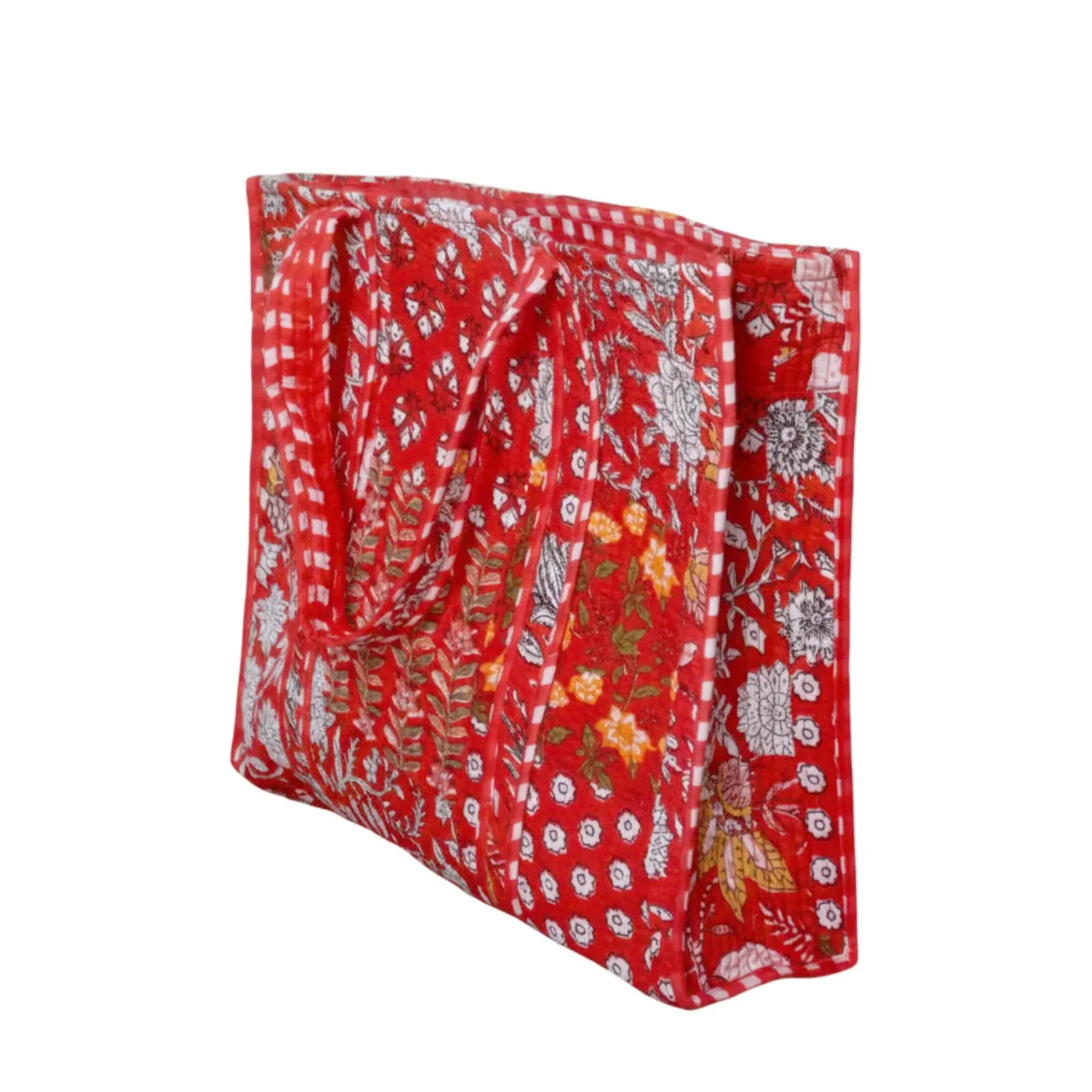 cotton quilt tote bag