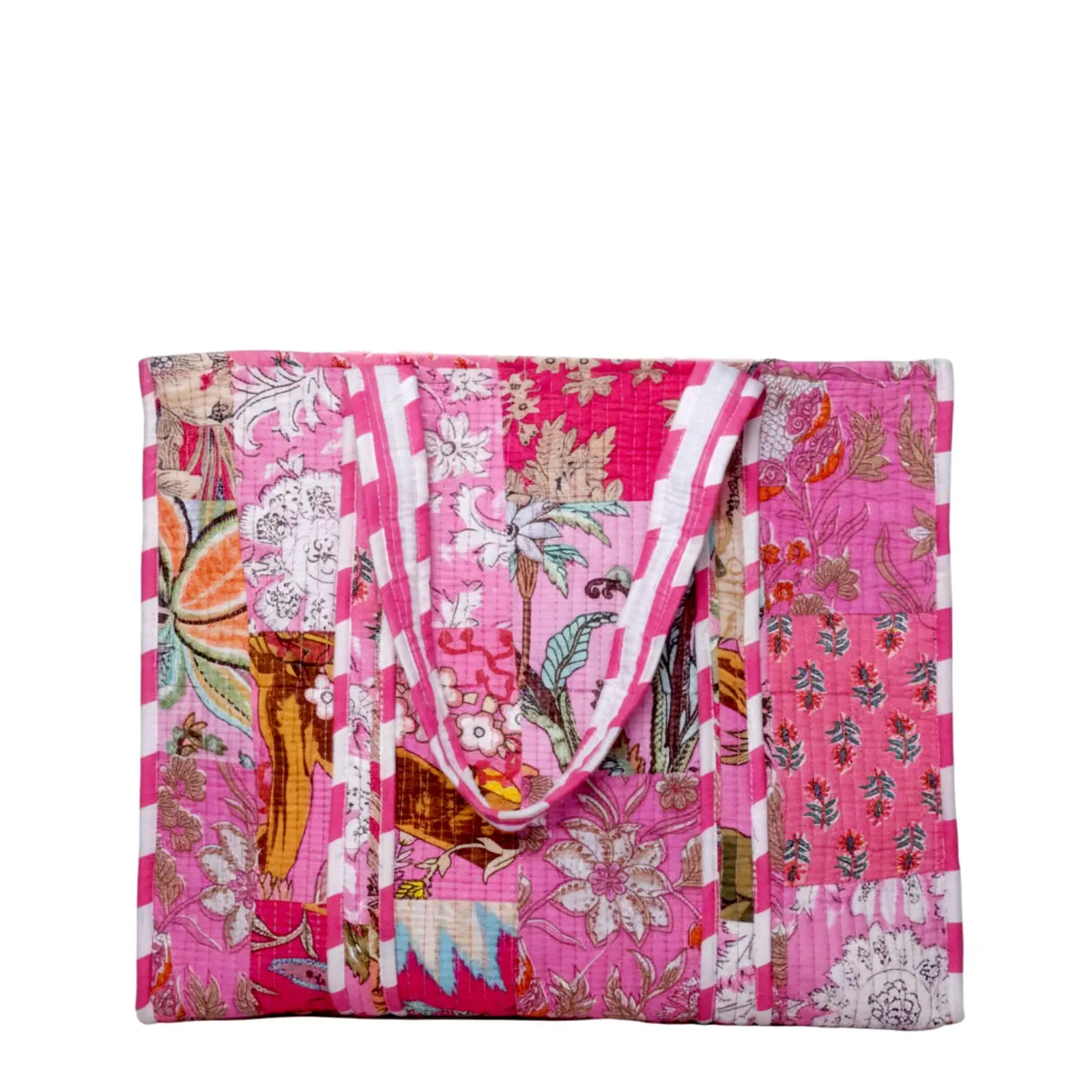 cotton quilt tote bag