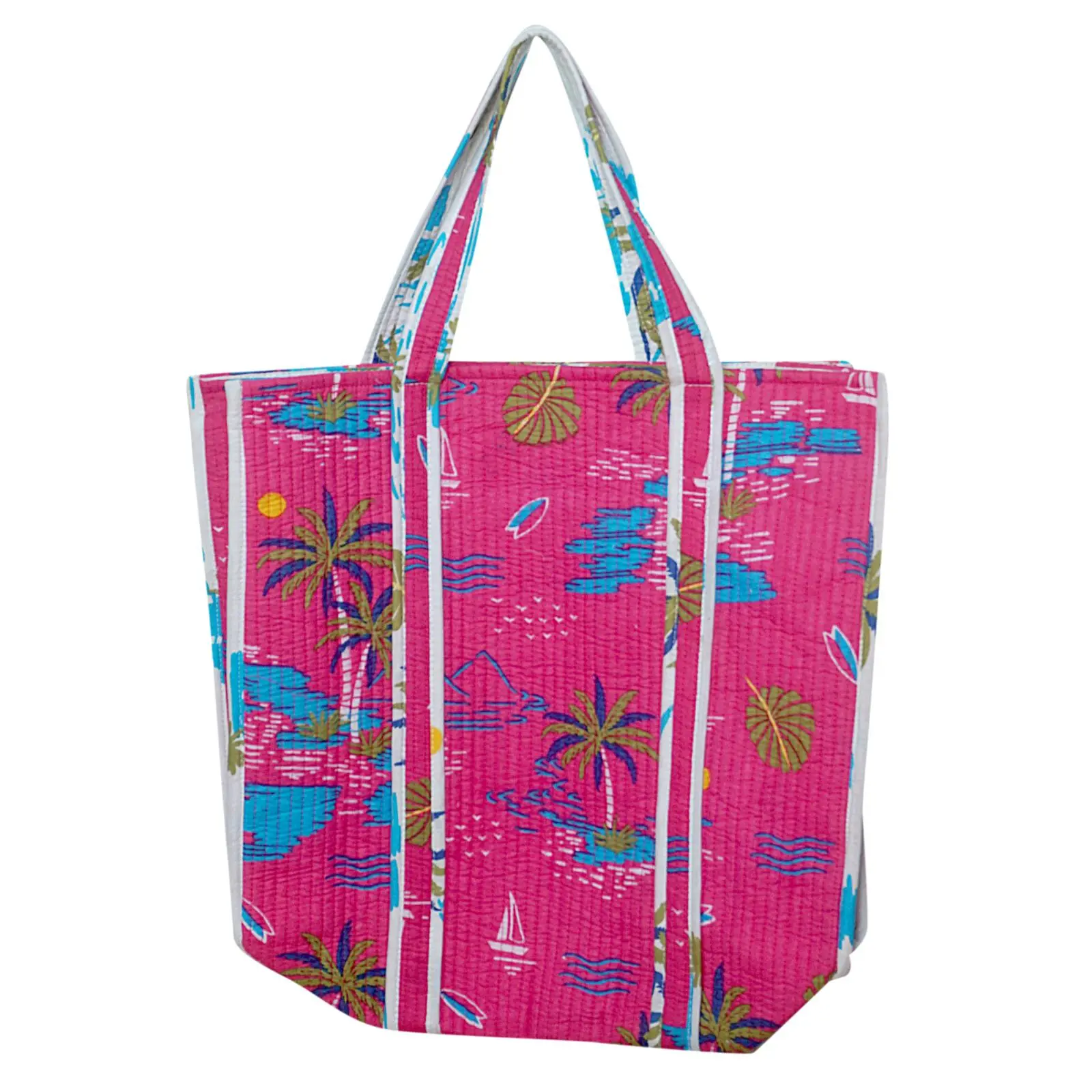 cotton quilt tote bag