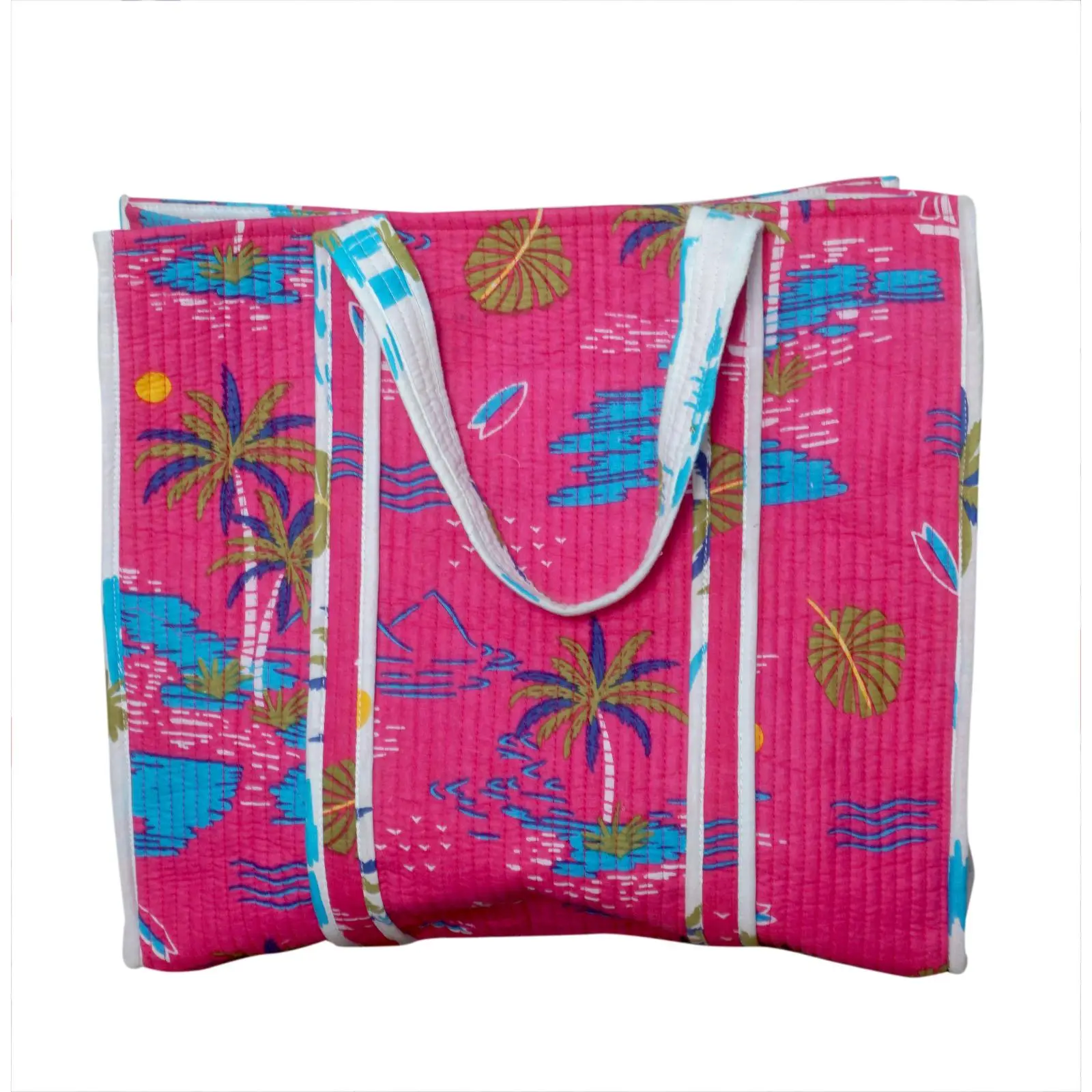 cotton quilt tote bag