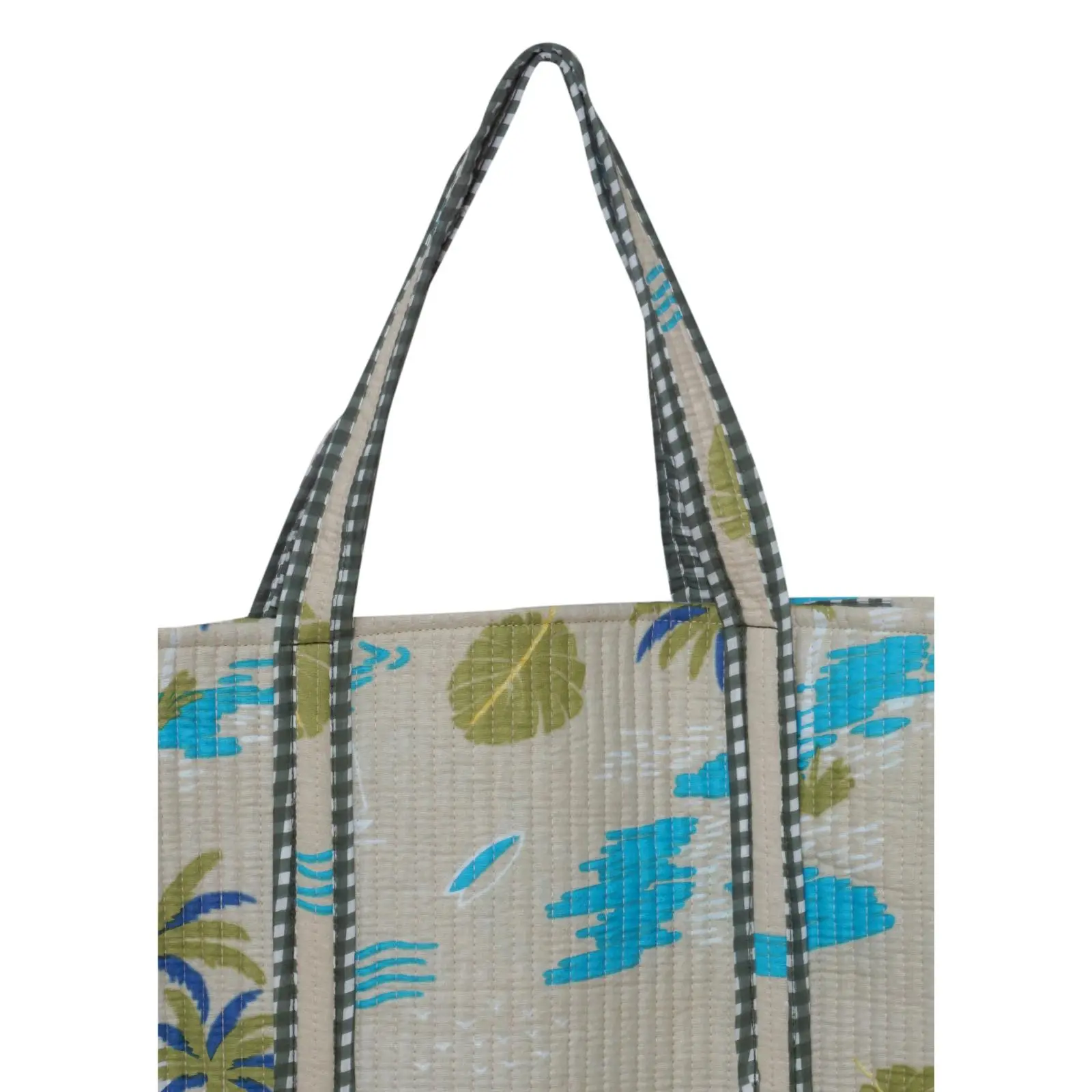 Indian Cotton Quilted Tote Bag