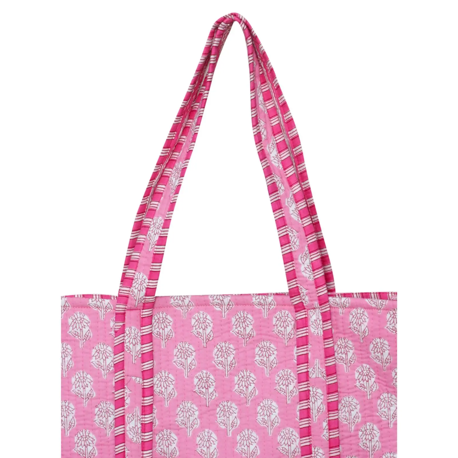 Indian Cotton Quilted Tote Bag