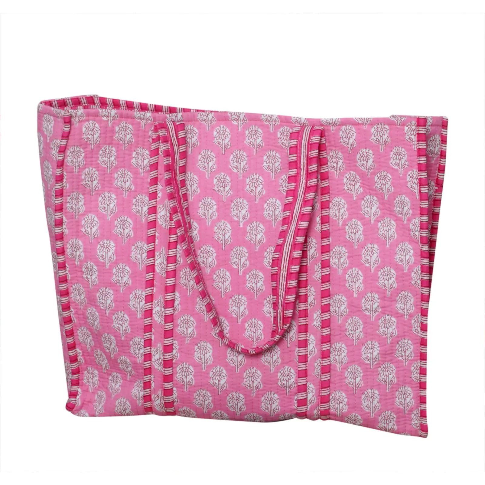 Indian Cotton Quilted Tote Bag