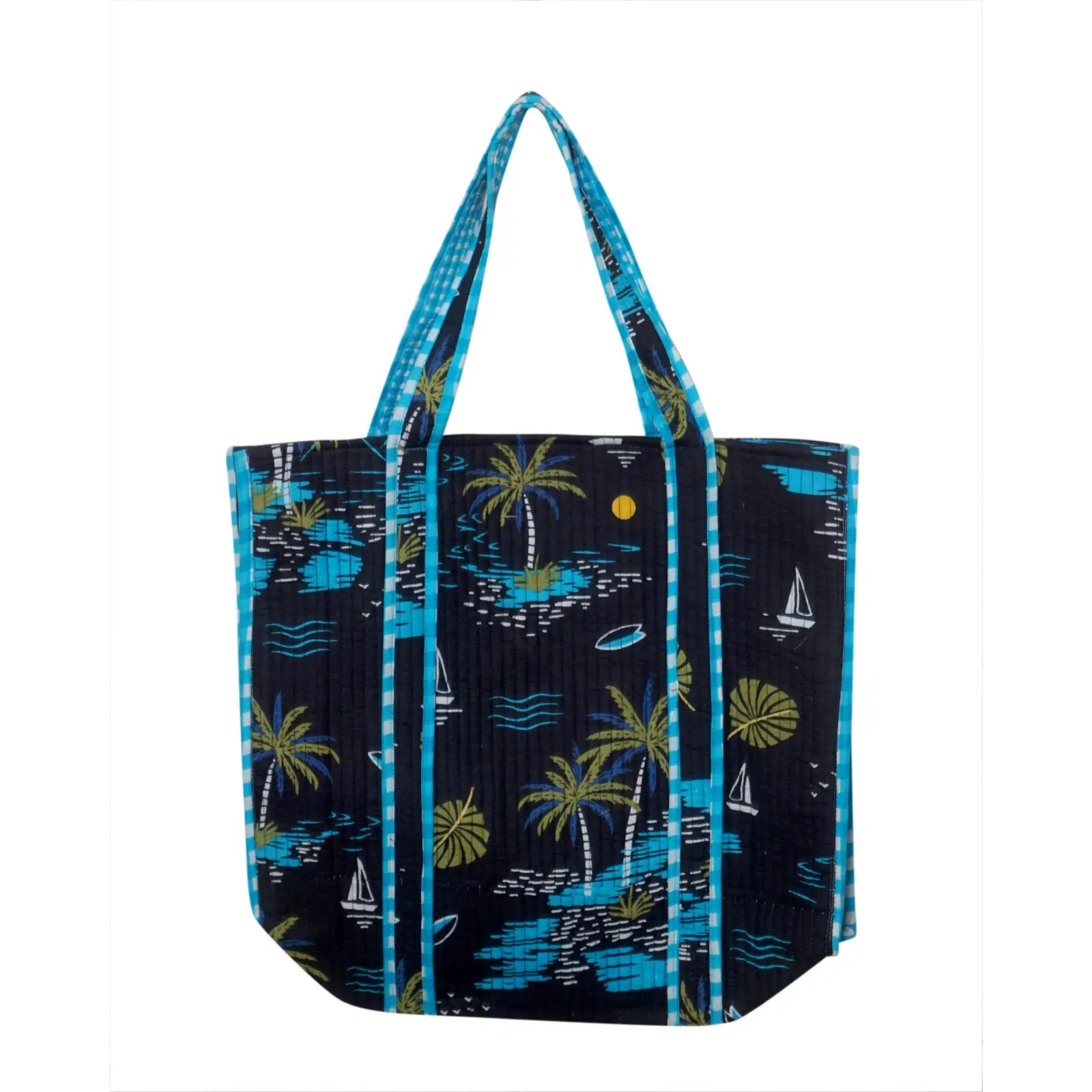 Indian Cotton Quilted Tote Bag