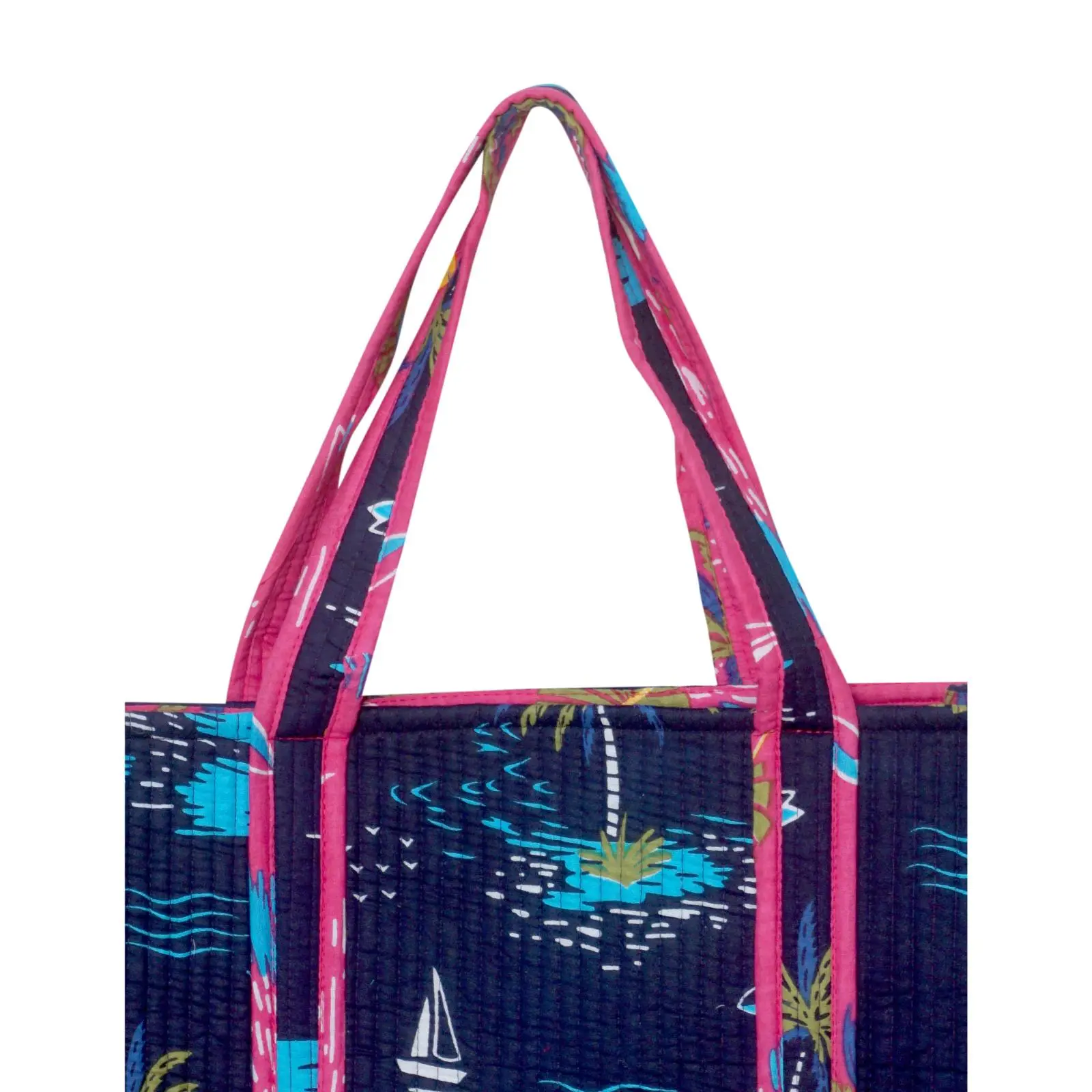 Indian Cotton Quilted Tote Bag