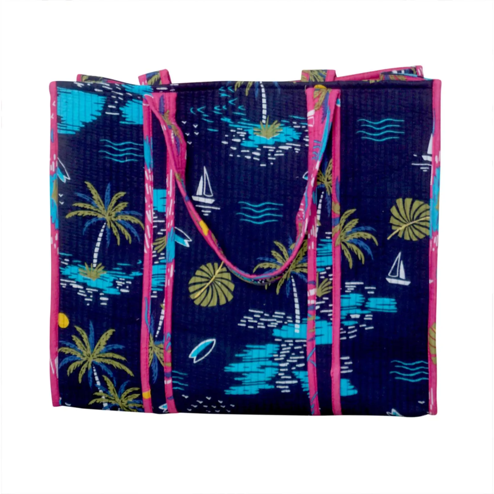 Indian Cotton Quilted Tote Bag