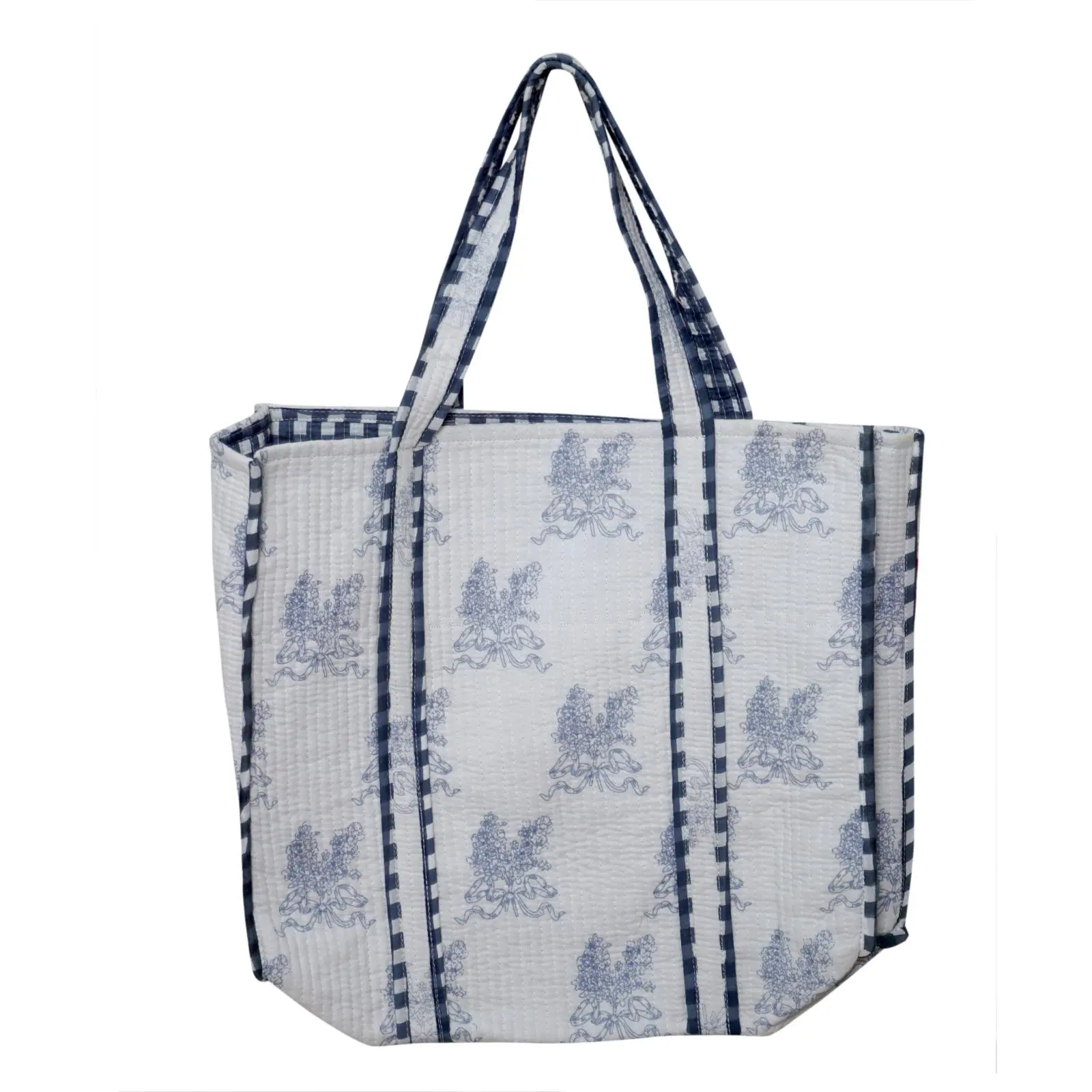 Indian Cotton Quilted Tote Bag