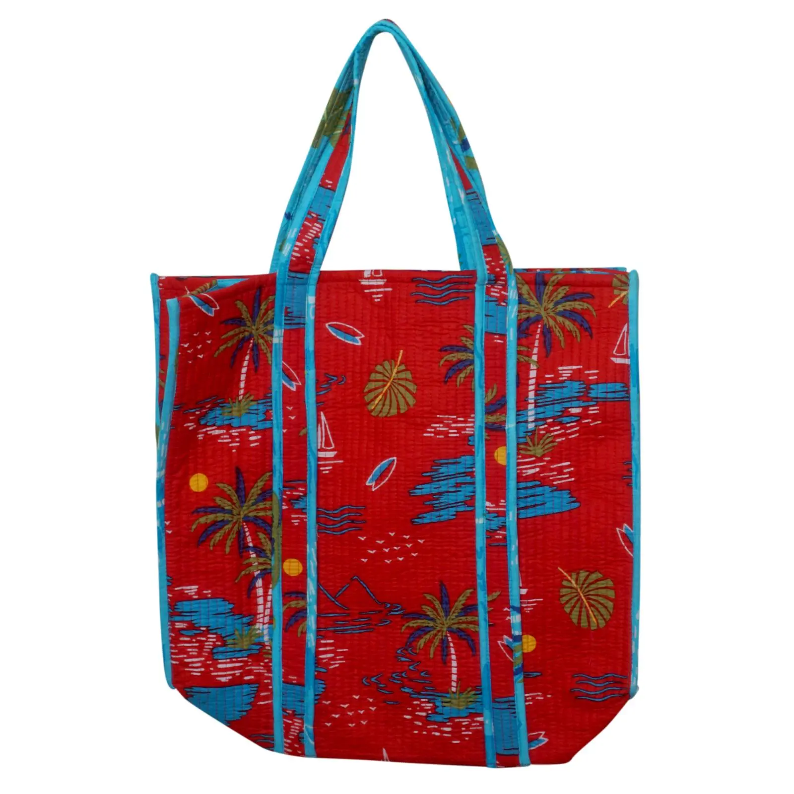 Indian Cotton Quilted Tote Bag