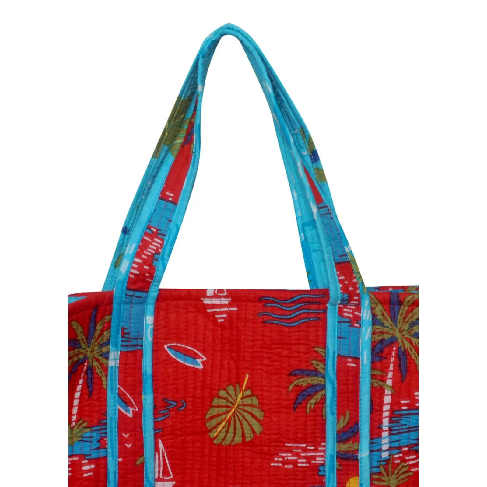 Indian Cotton Quilted Tote Bag
