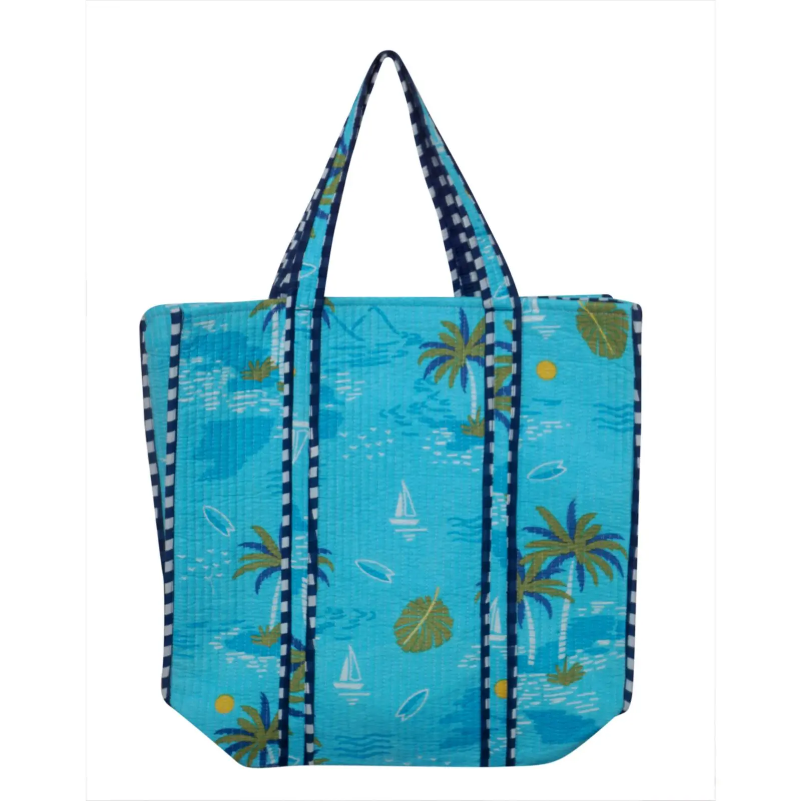 Indian Cotton Quilted Tote Bag