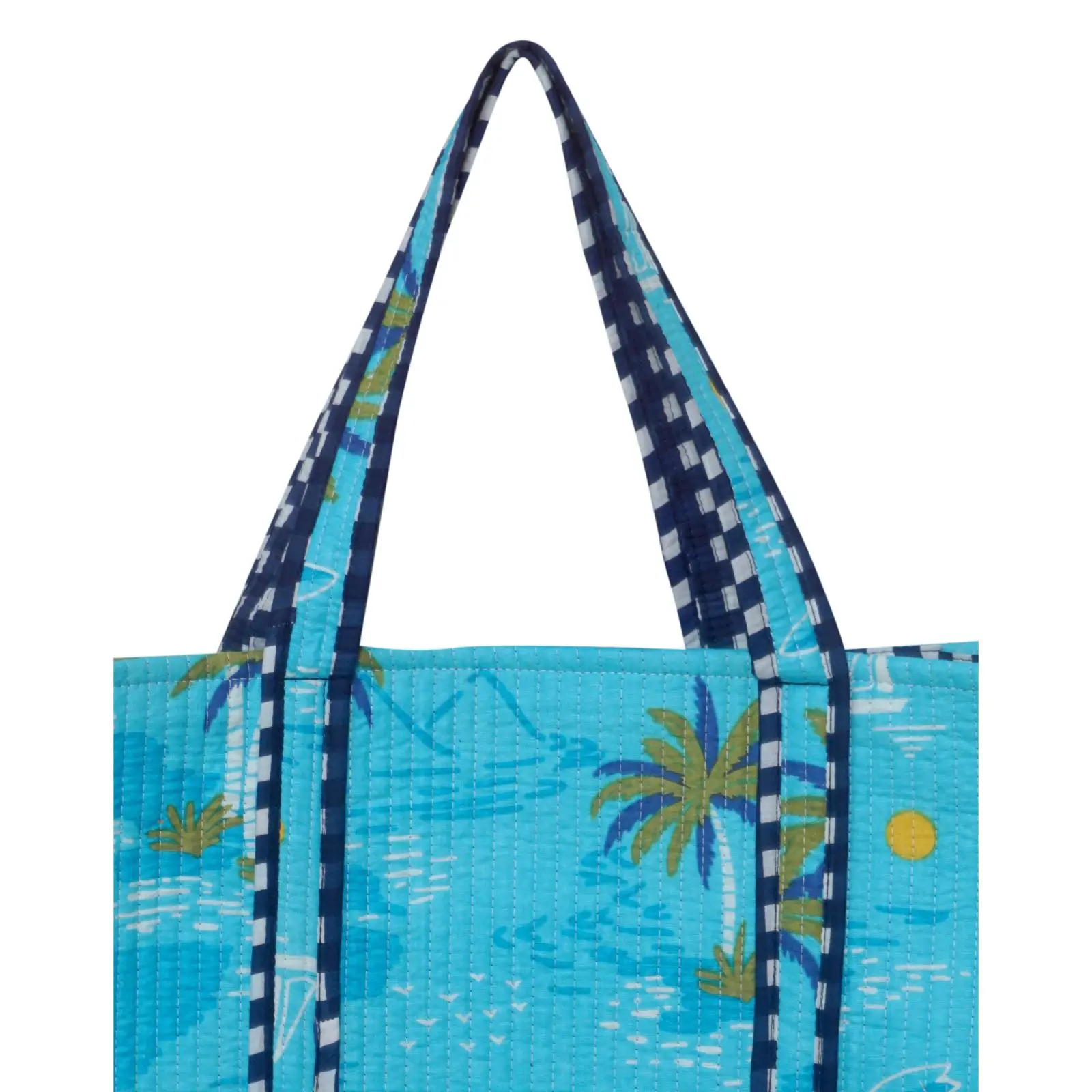 Indian Cotton Quilted Tote Bag