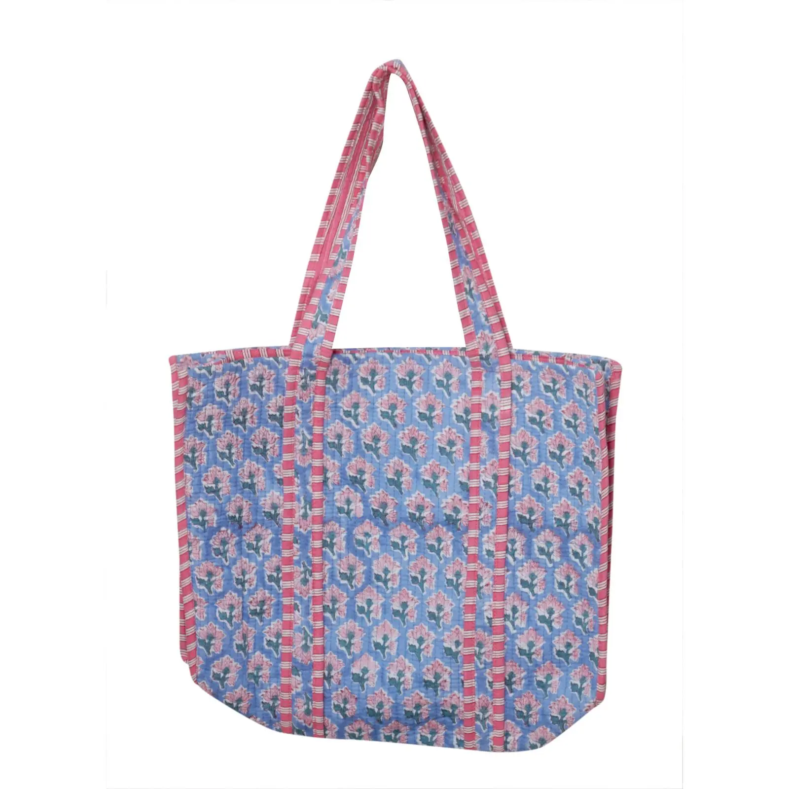 Indian Cotton Quilted Tote Bag