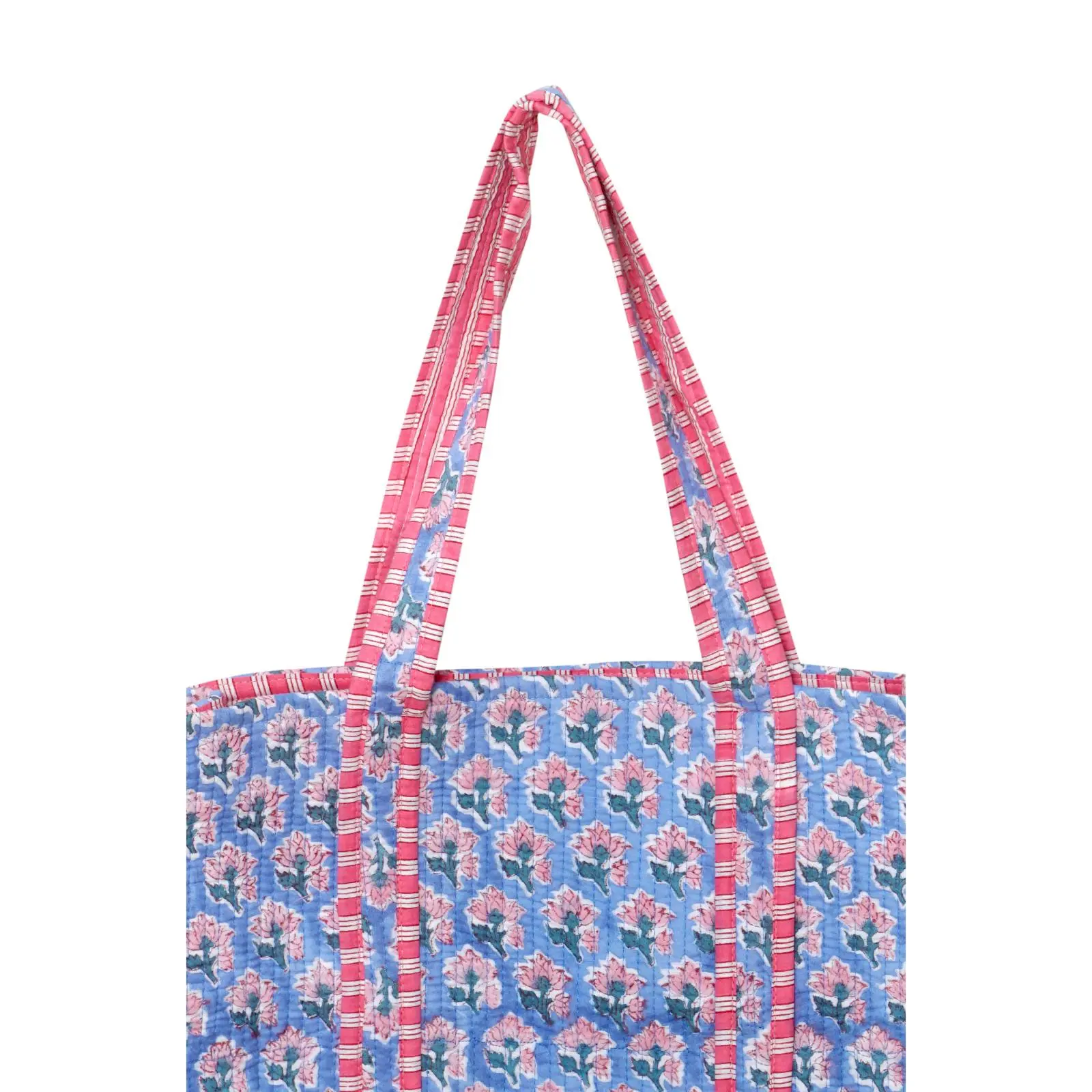Indian Cotton Quilted Tote Bag