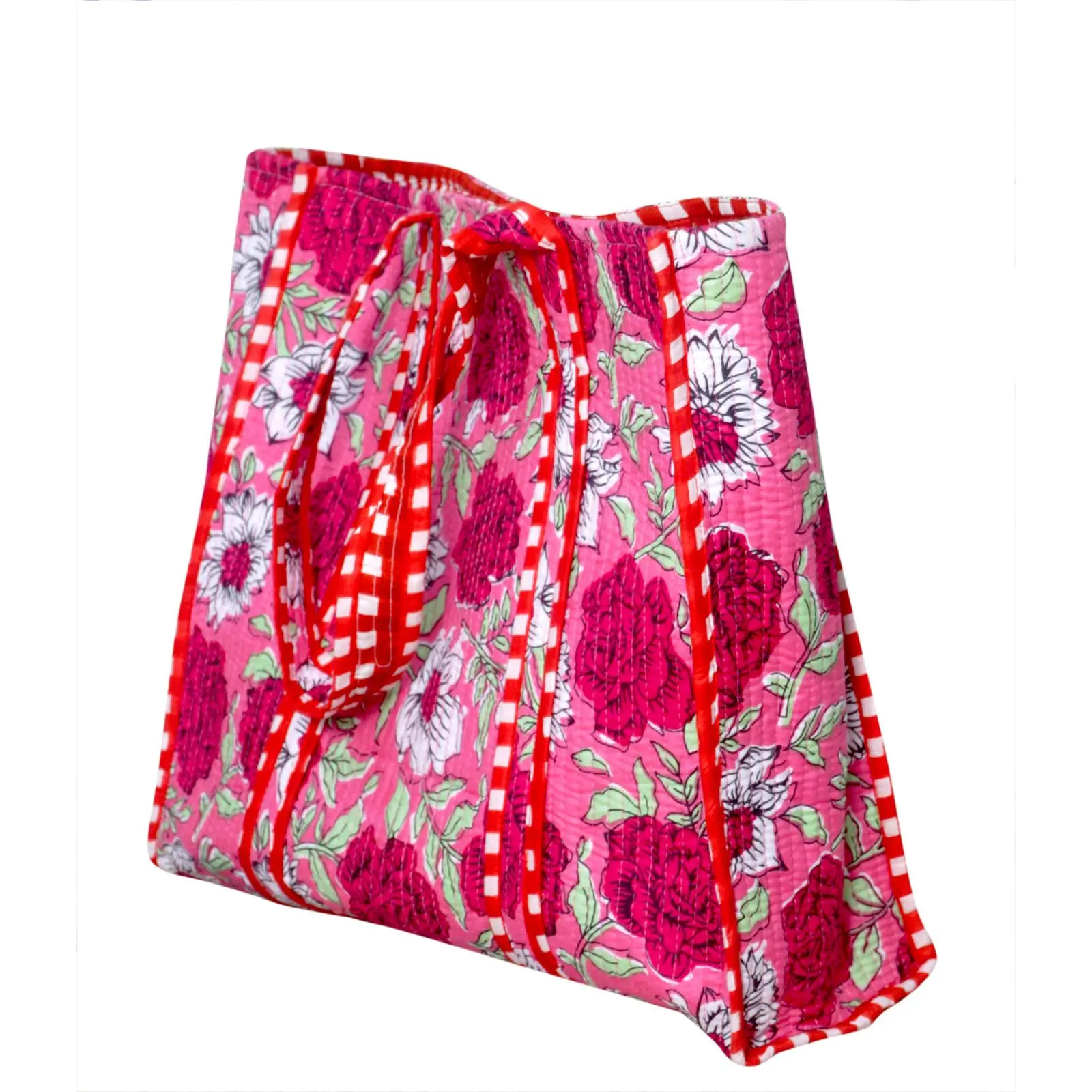 Indian Cotton Quilted Tote Bag