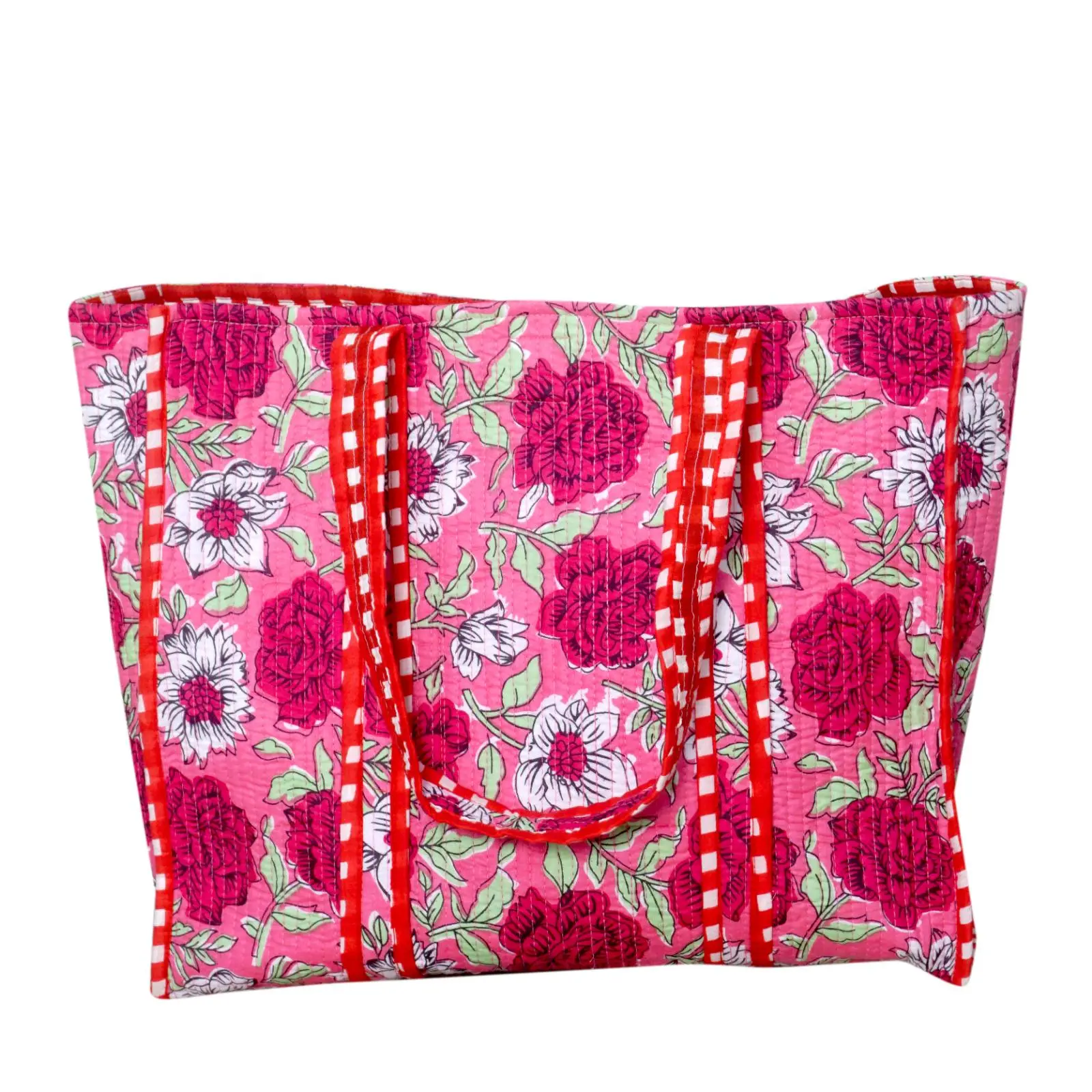 Indian Cotton Quilted Tote Bag