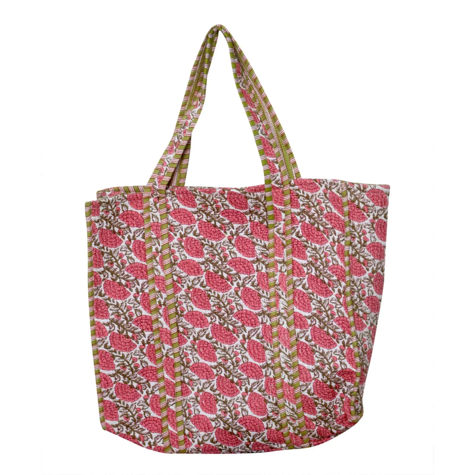 Indian Cotton Quilted Tote Bag