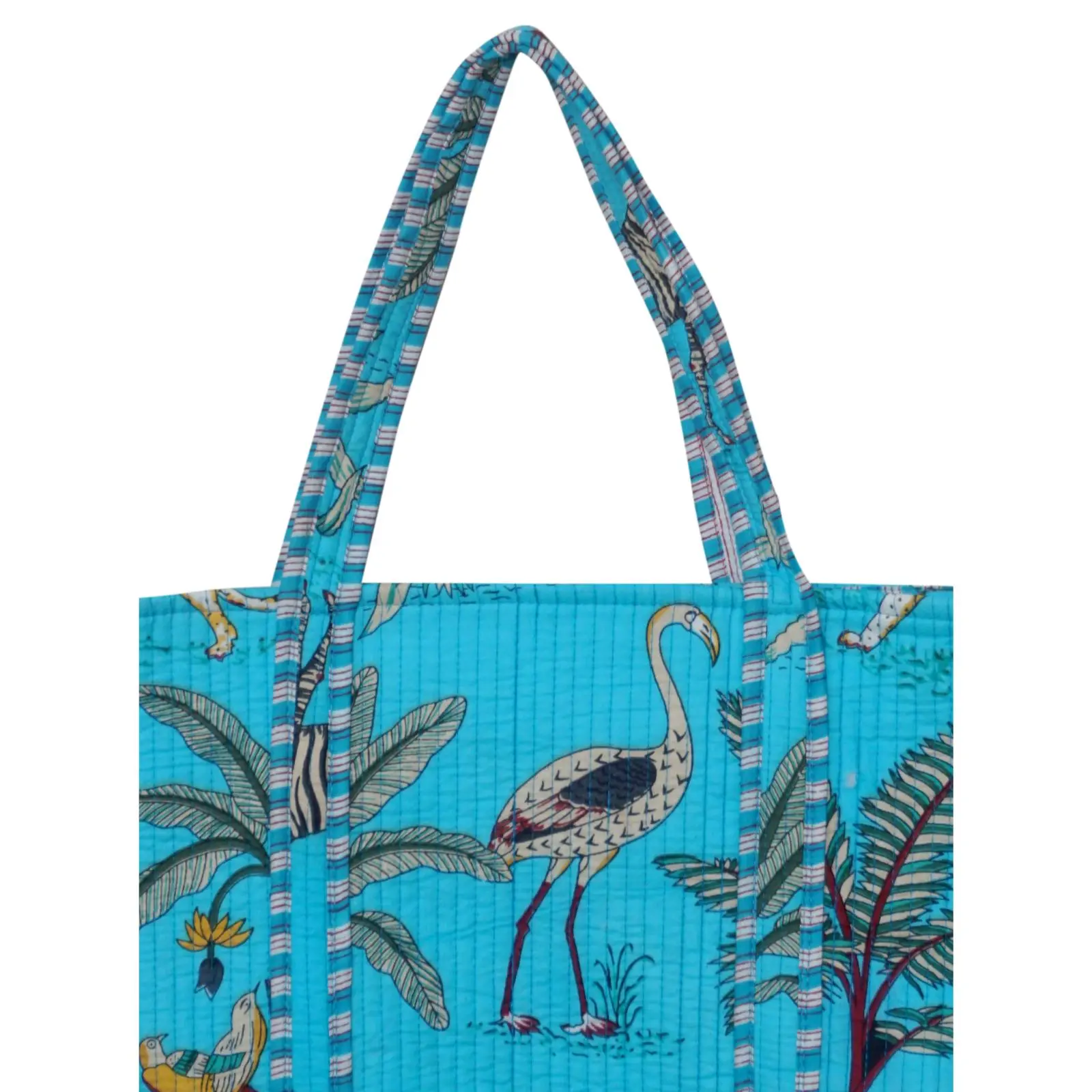 Indian Cotton Quilted Tote Bag