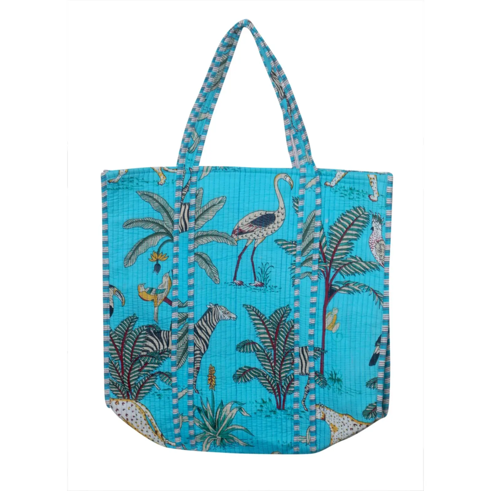 Indian Cotton Quilted Tote Bag