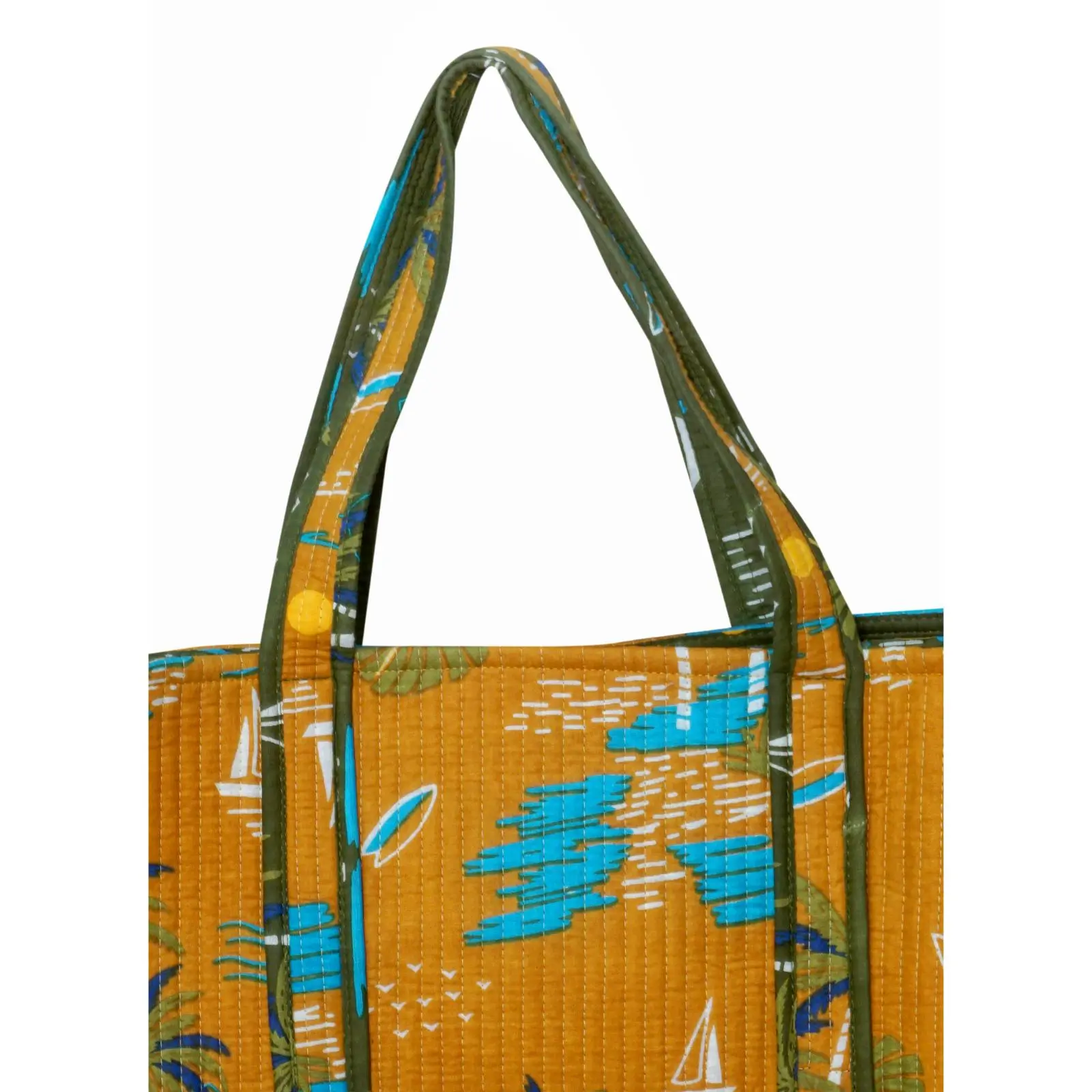 Indian Cotton Quilted Tote Bag