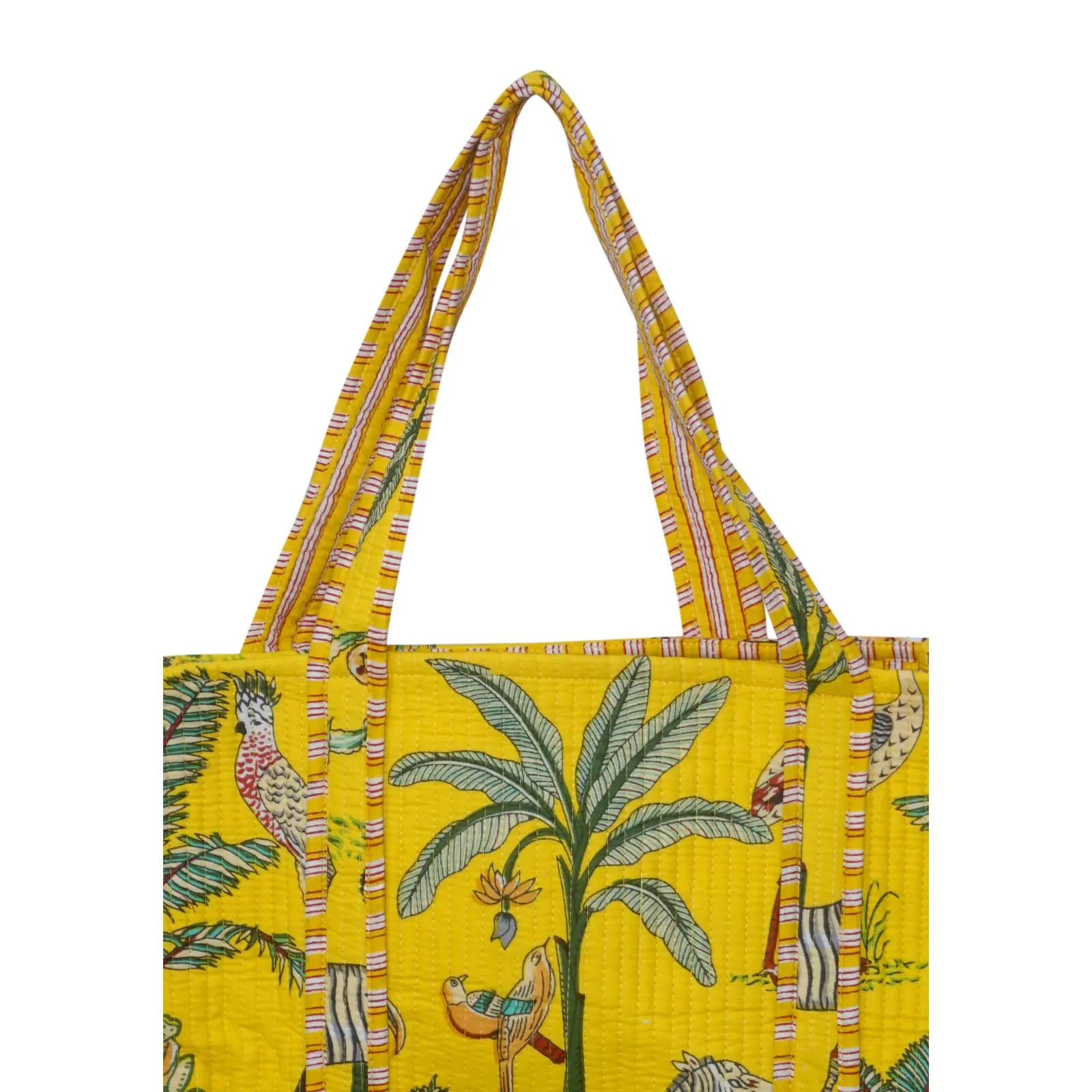 Indian Cotton Quilted Tote Bag